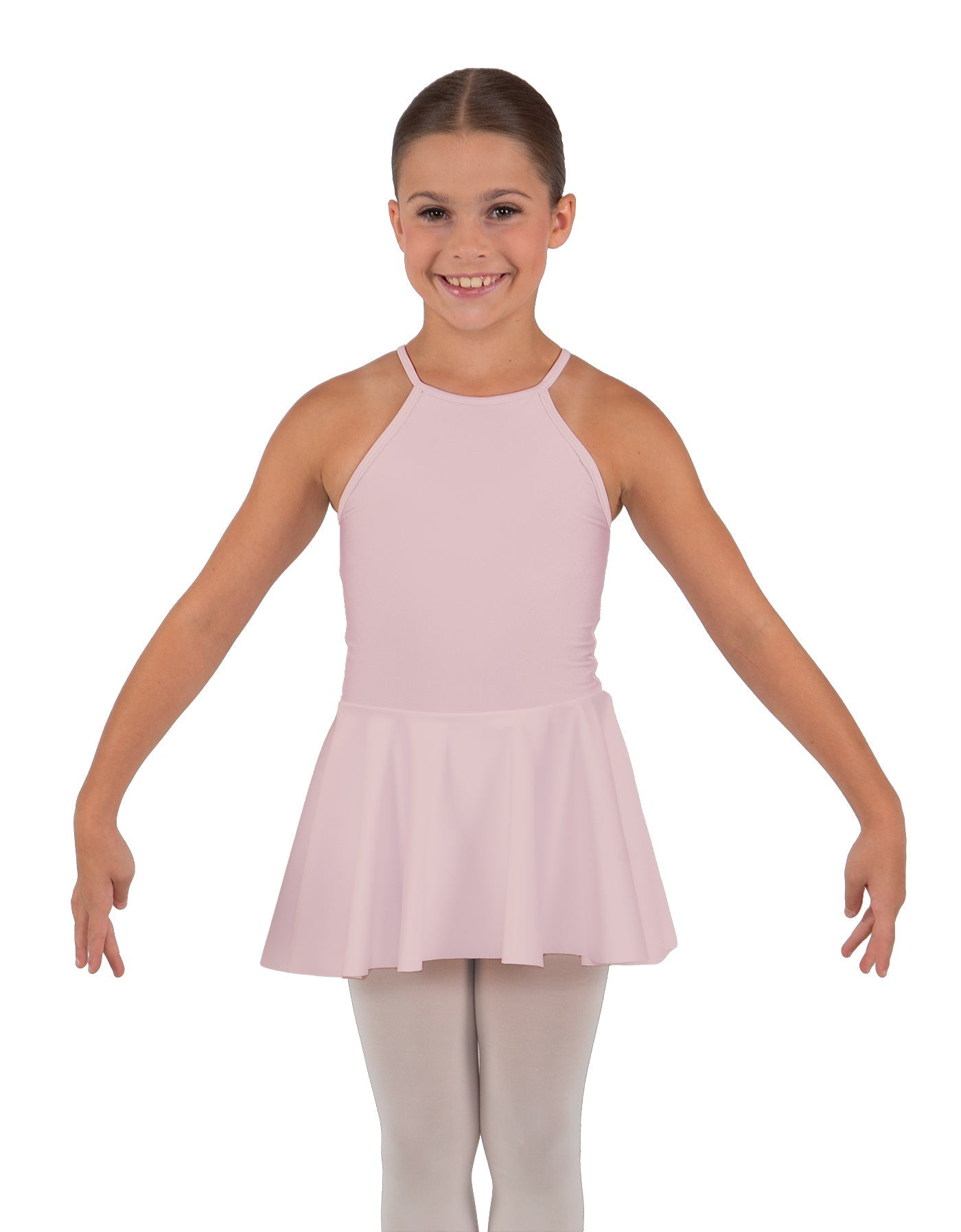 Solid Lycra Halter Binding Dress