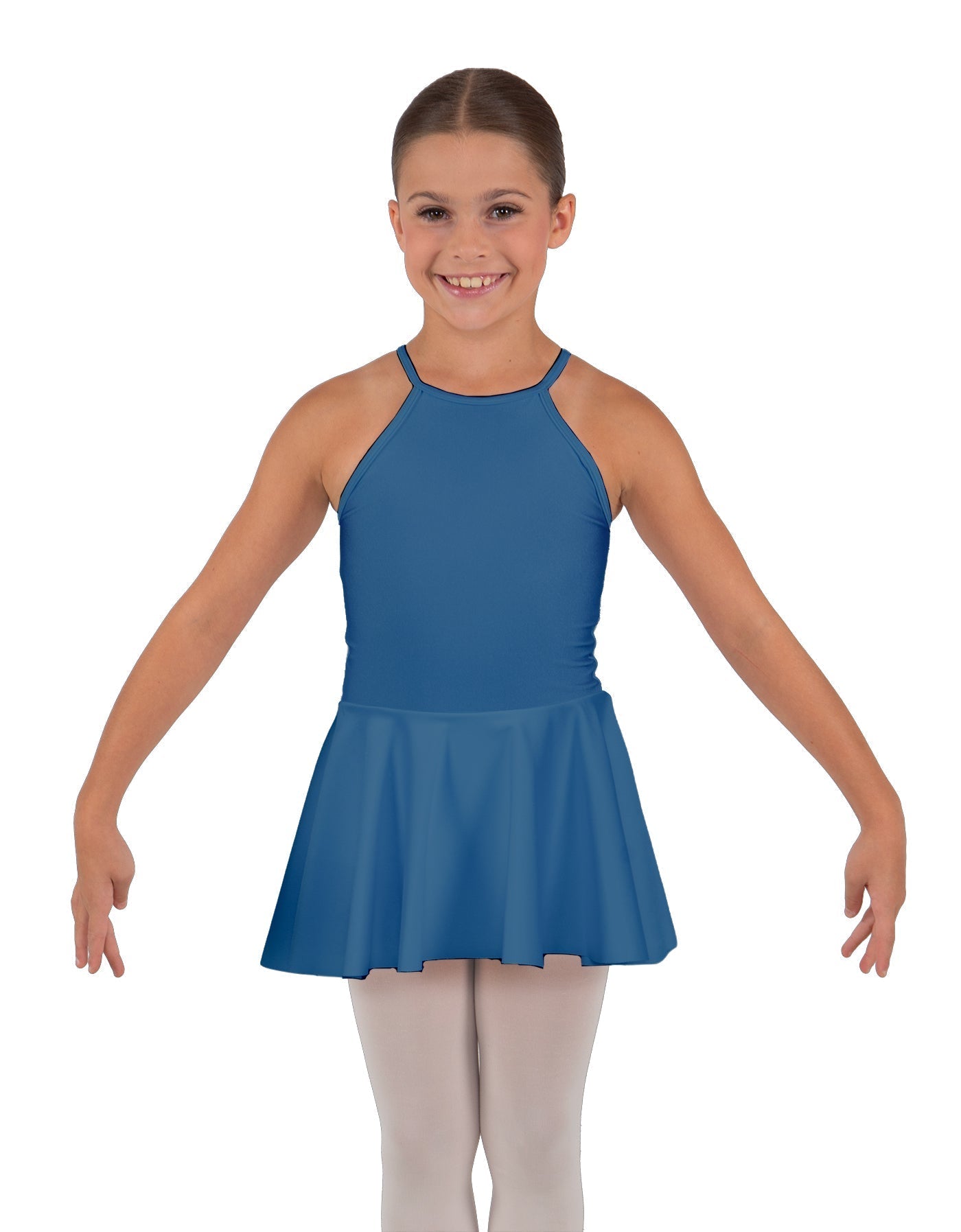 Solid Lycra Halter Binding Dress
