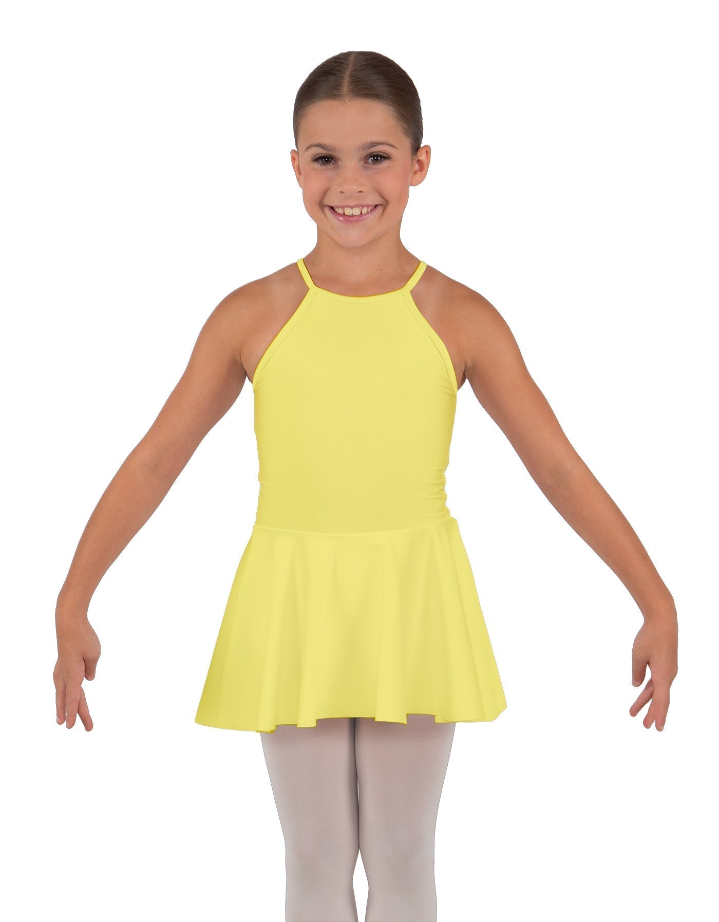 Solid Lycra Halter Binding Dress