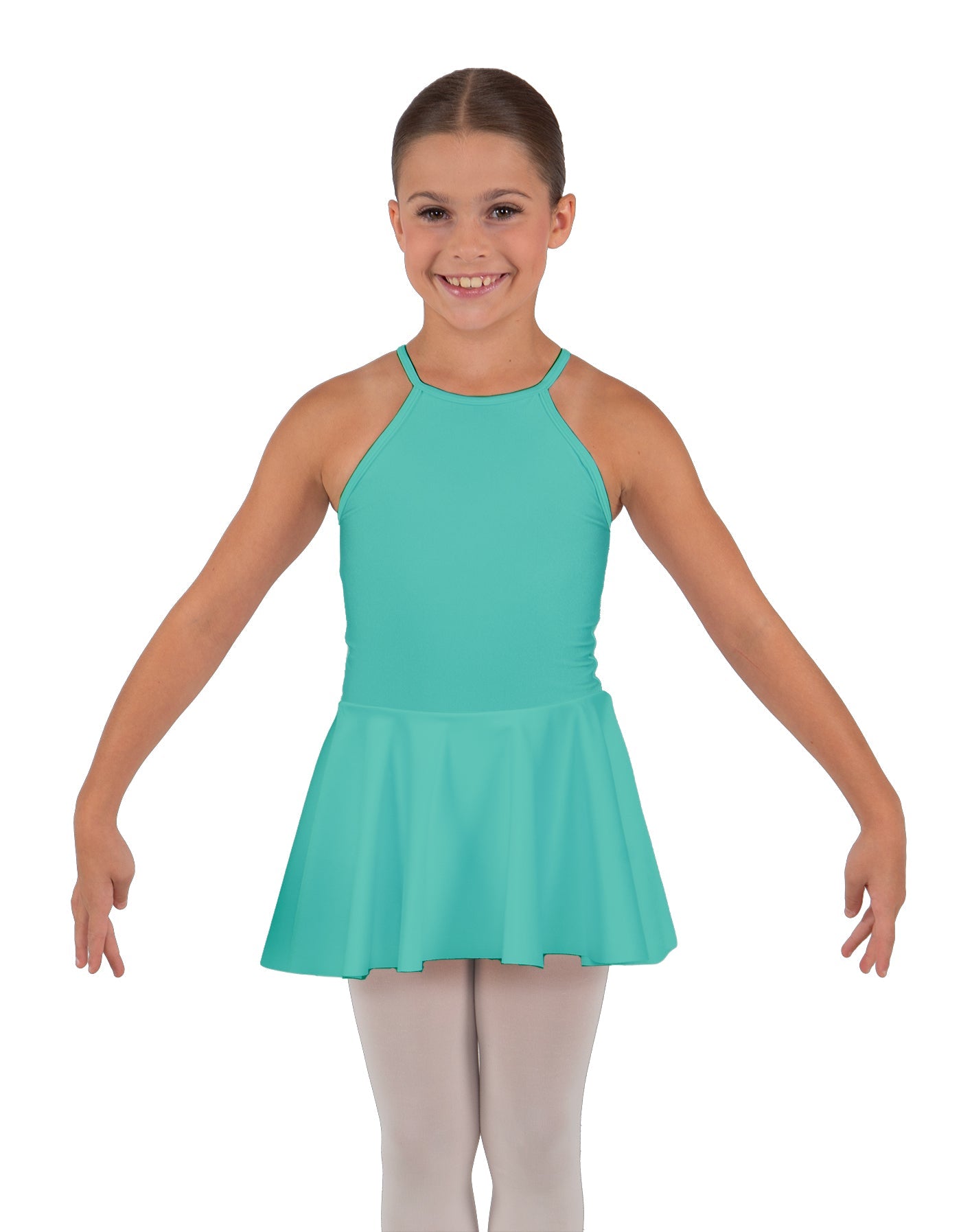 Solid Lycra Halter Binding Dress