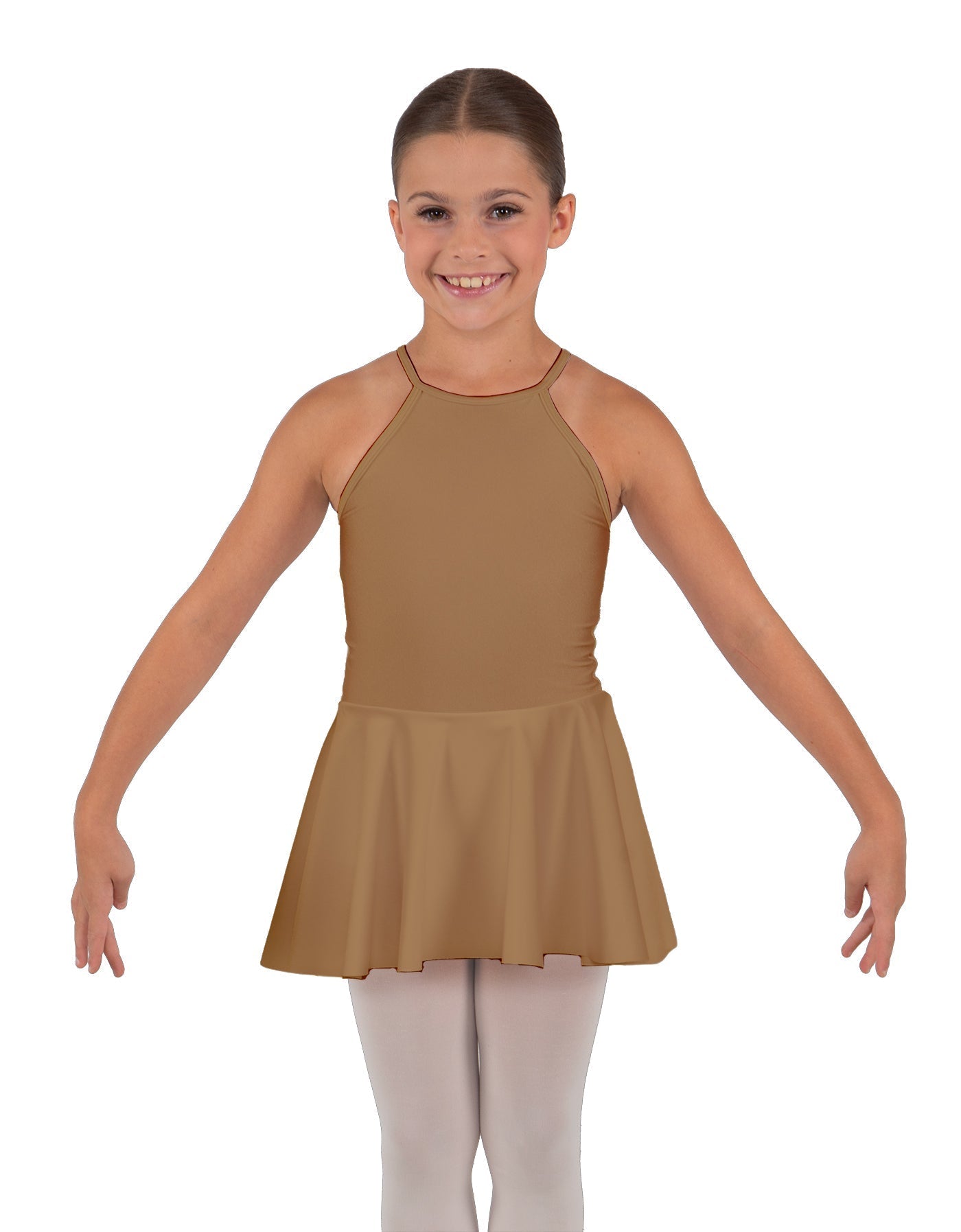 Solid Lycra Halter Binding Dress