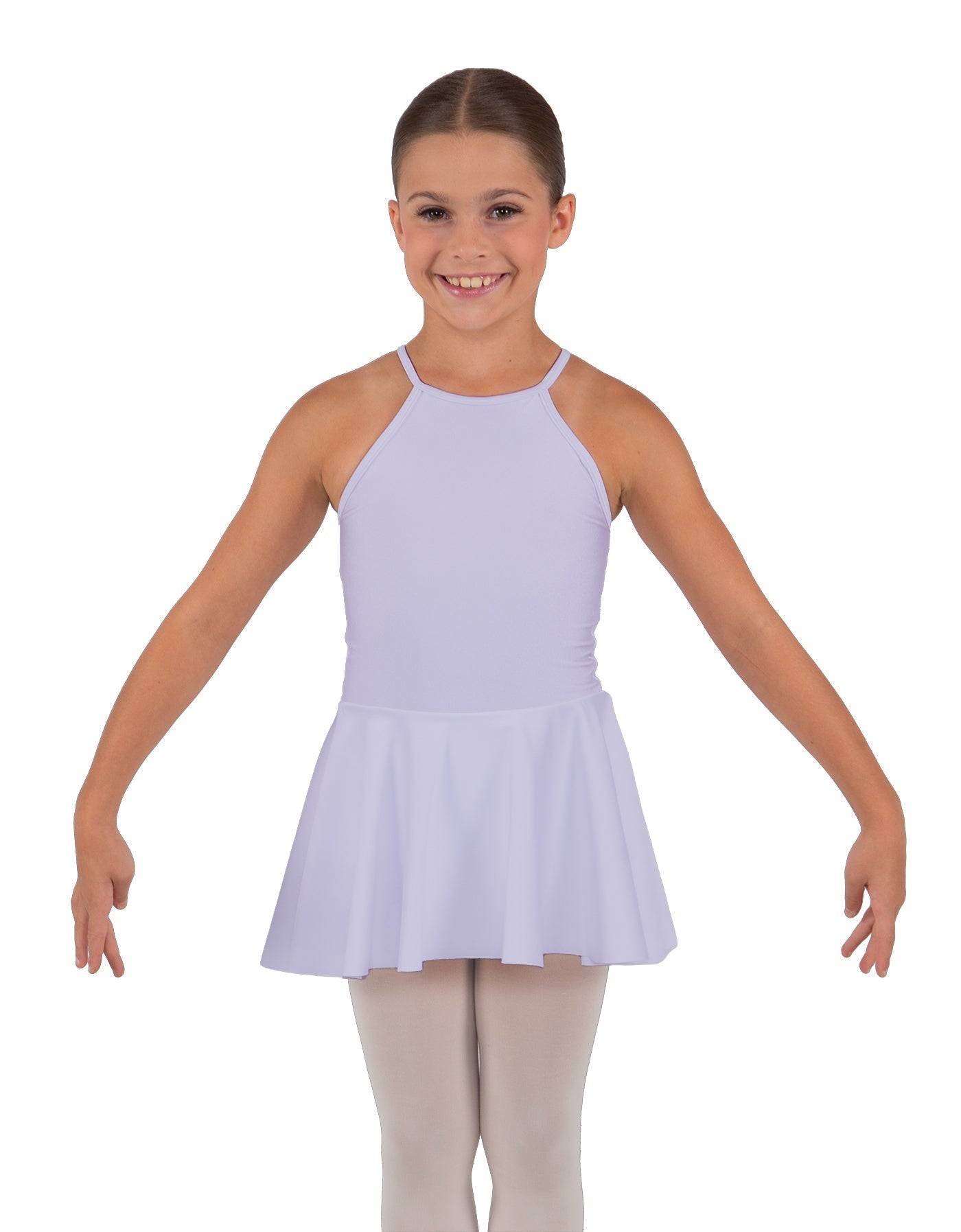 Solid Lycra Halter Binding Dress