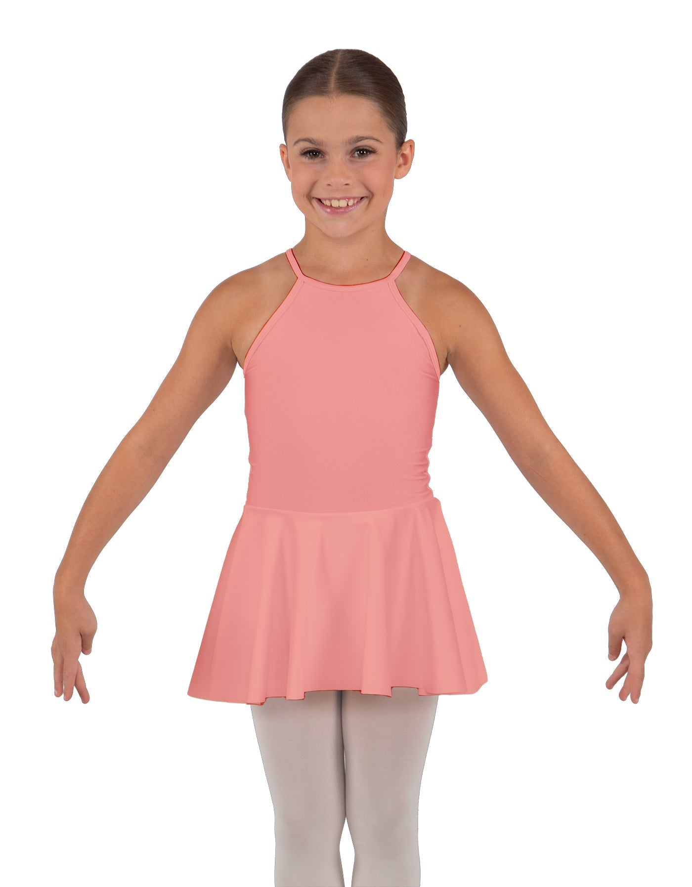 Solid Lycra Halter Binding Dress