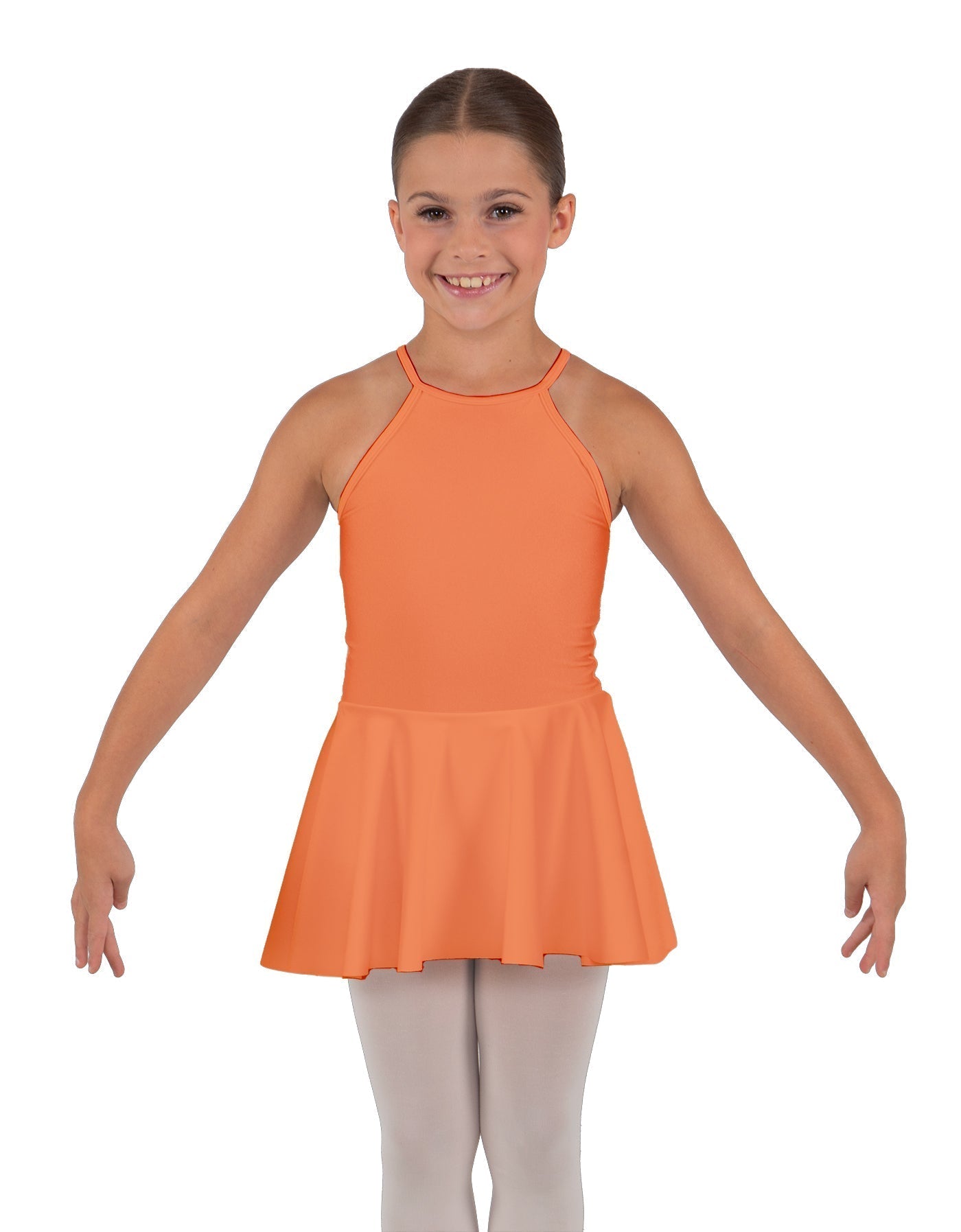 Solid Lycra Halter Binding Dress