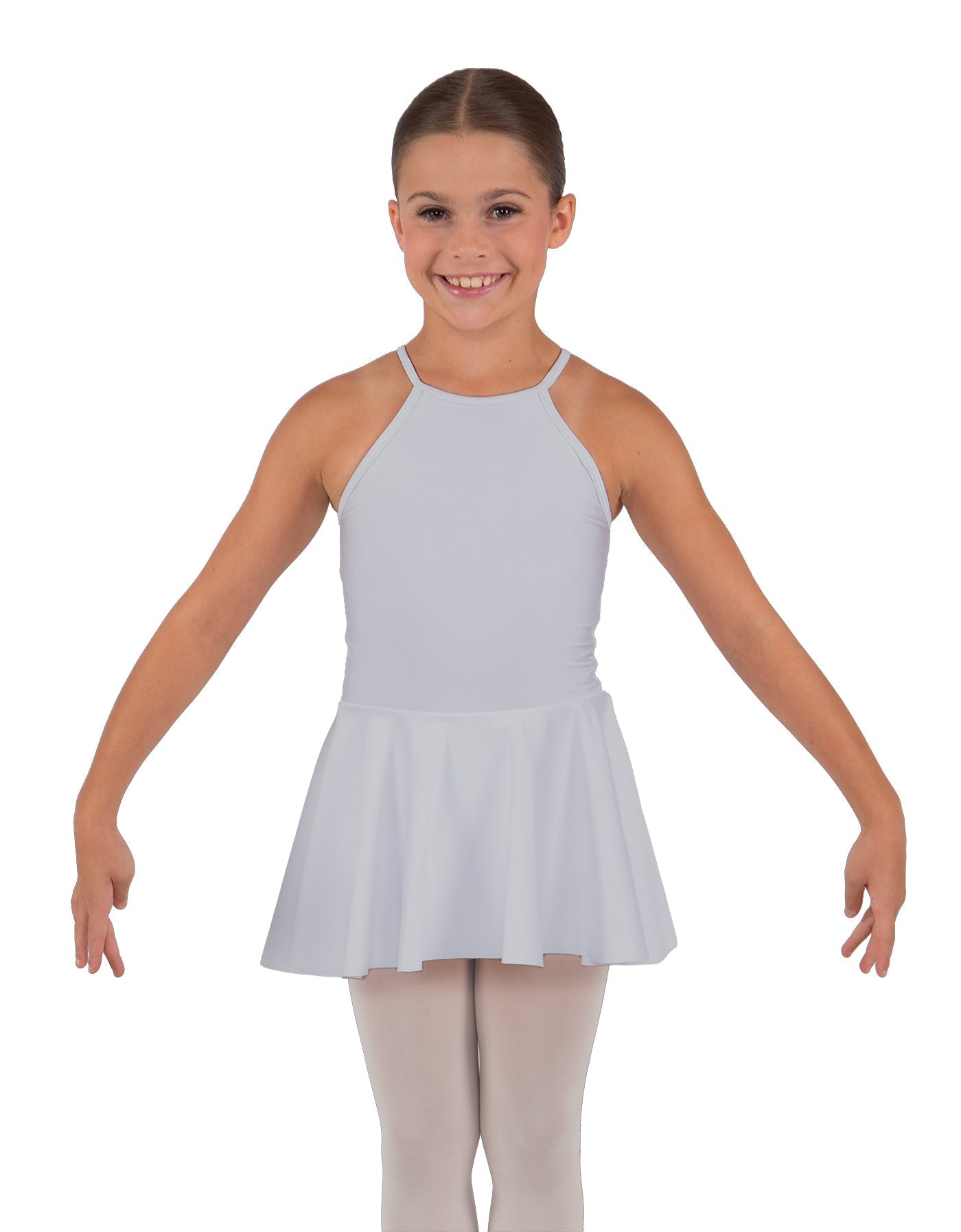 Solid Lycra Halter Binding Dress
