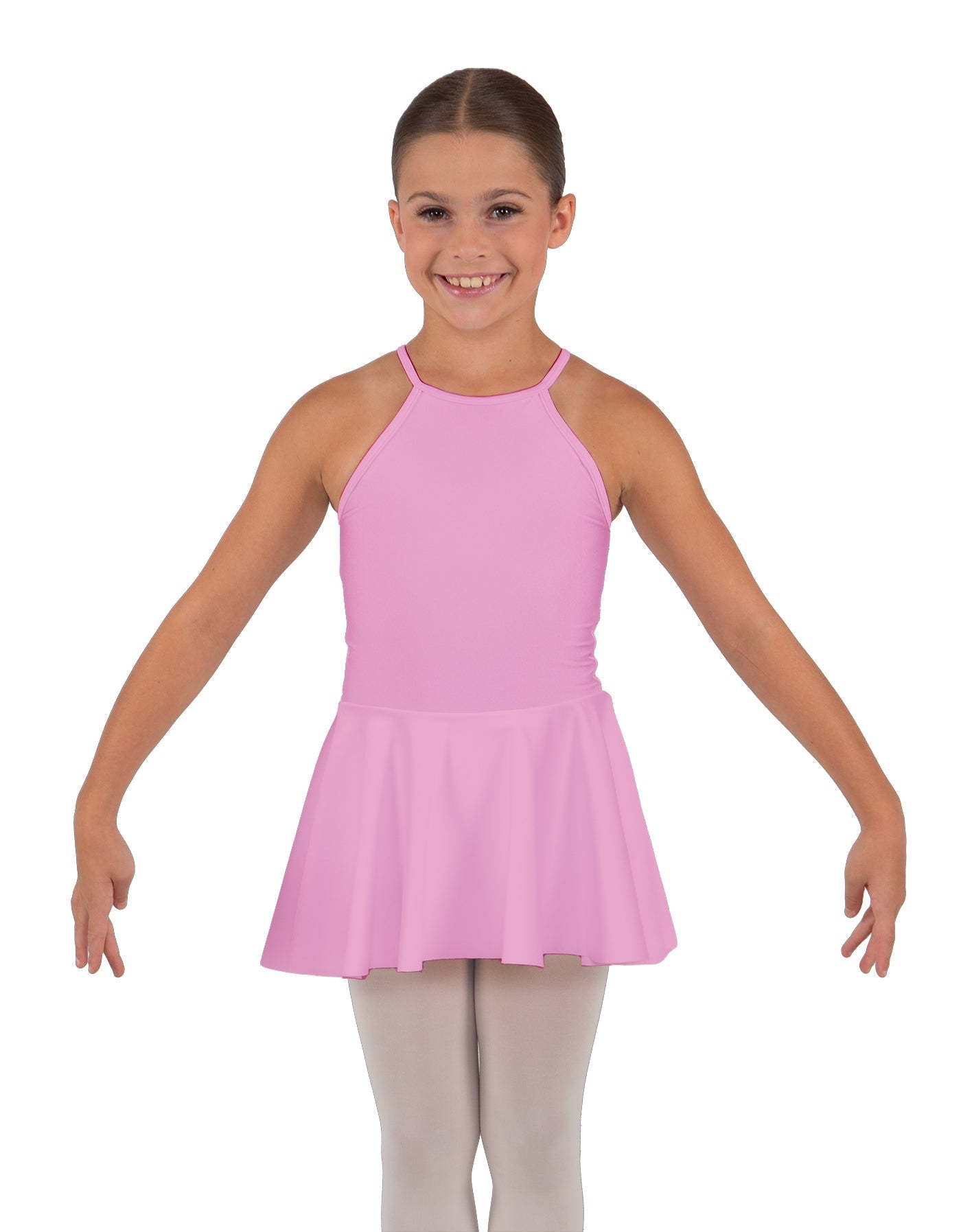 Solid Lycra Halter Binding Dress
