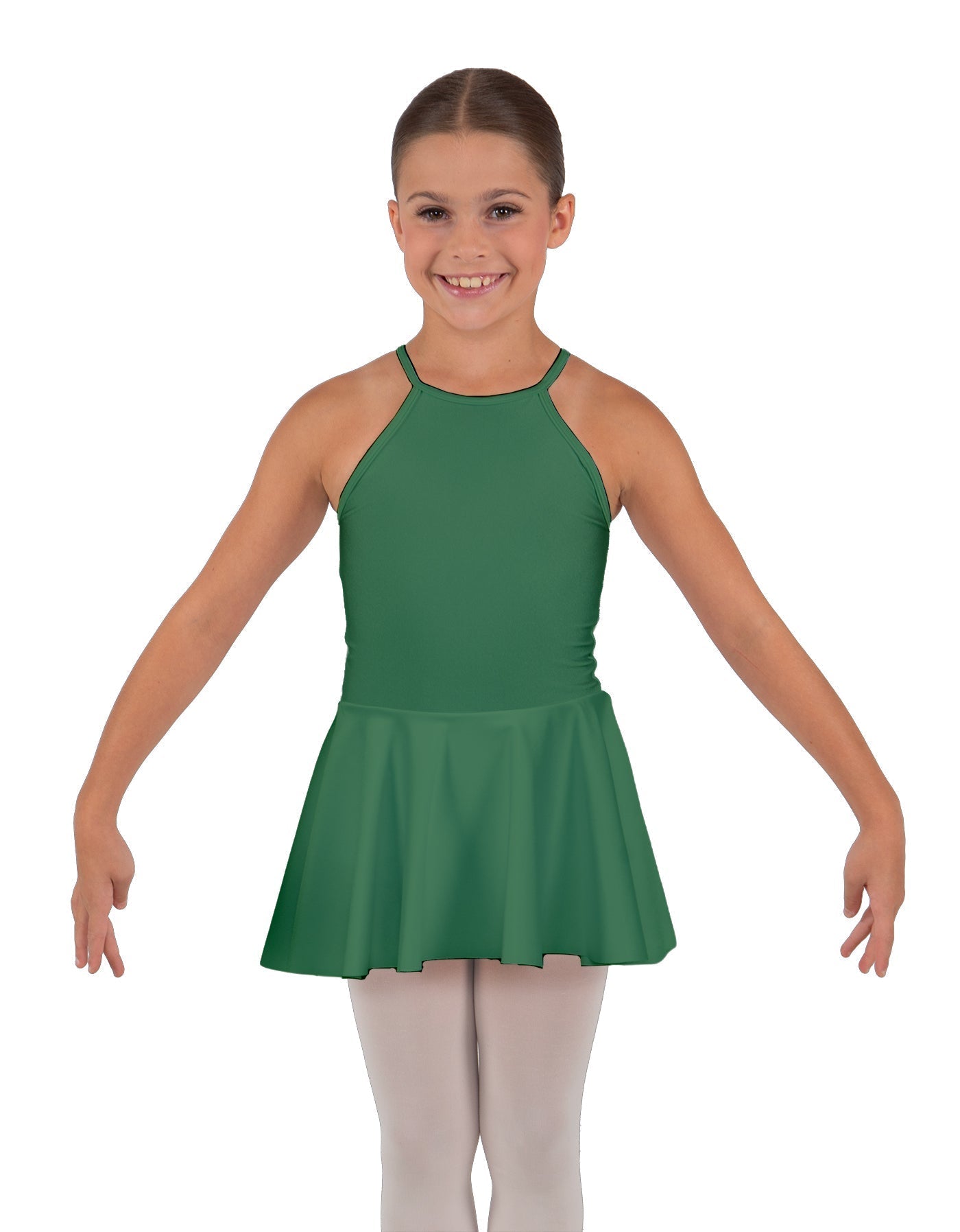 Solid Lycra Halter Binding Dress