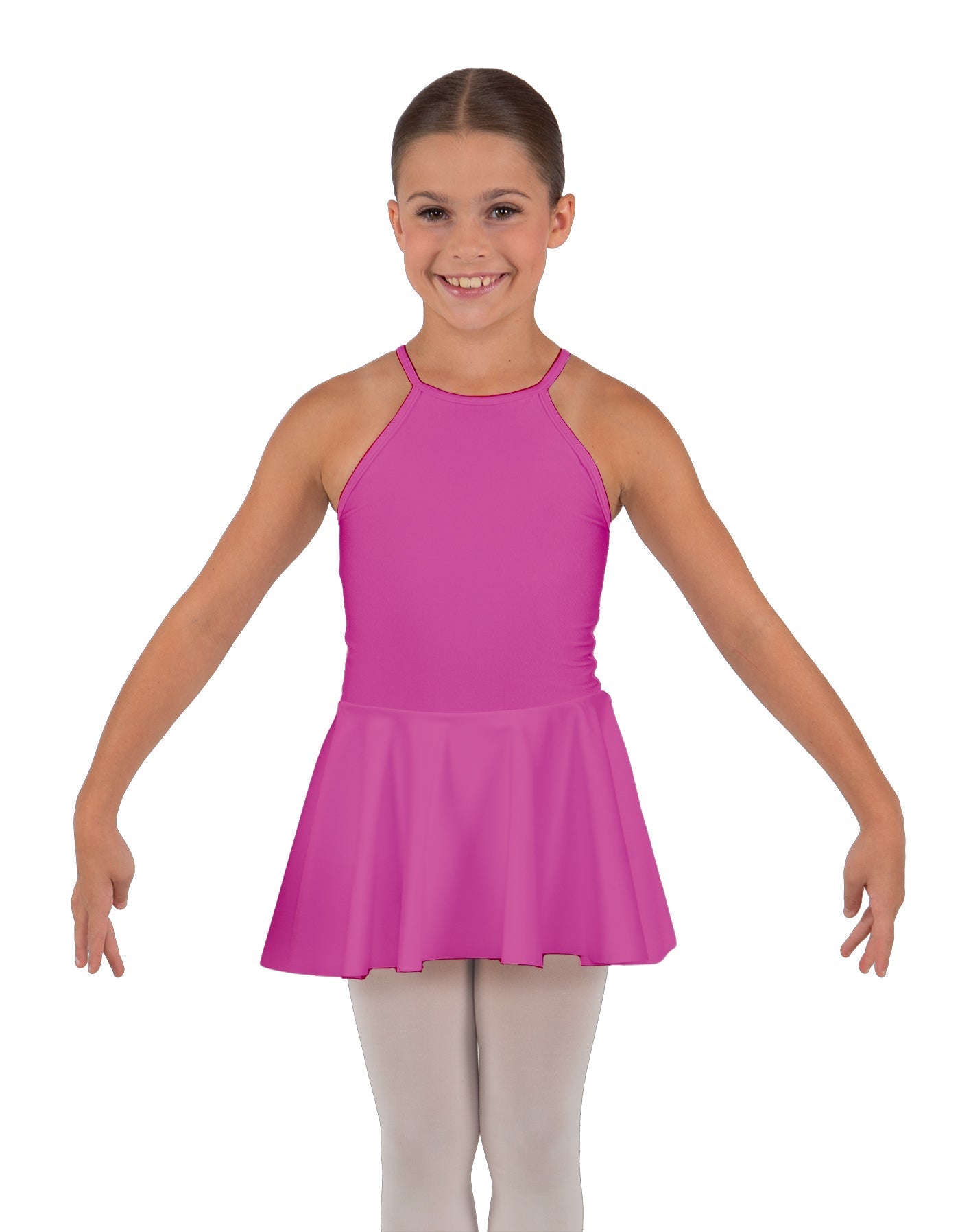 Solid Lycra Halter Binding Dress