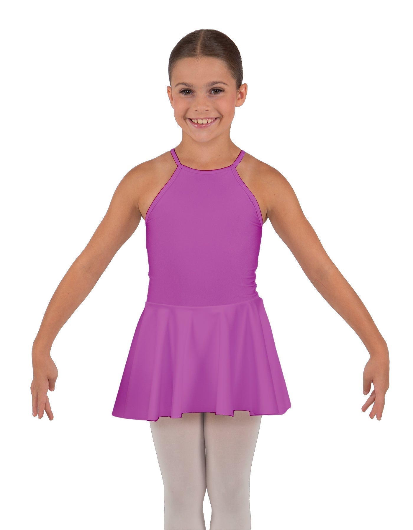 Solid Lycra Halter Binding Dress