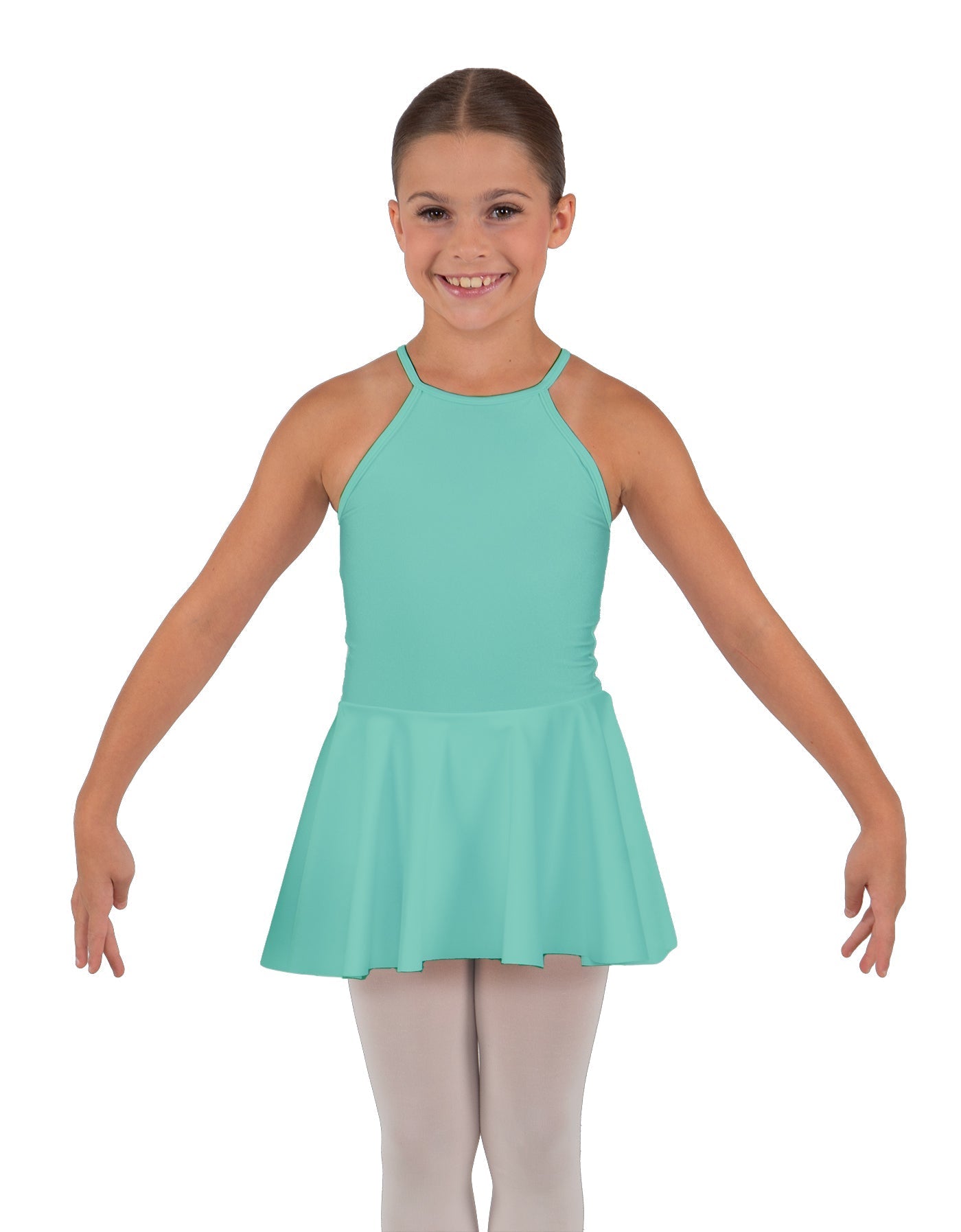 Solid Lycra Halter Binding Dress