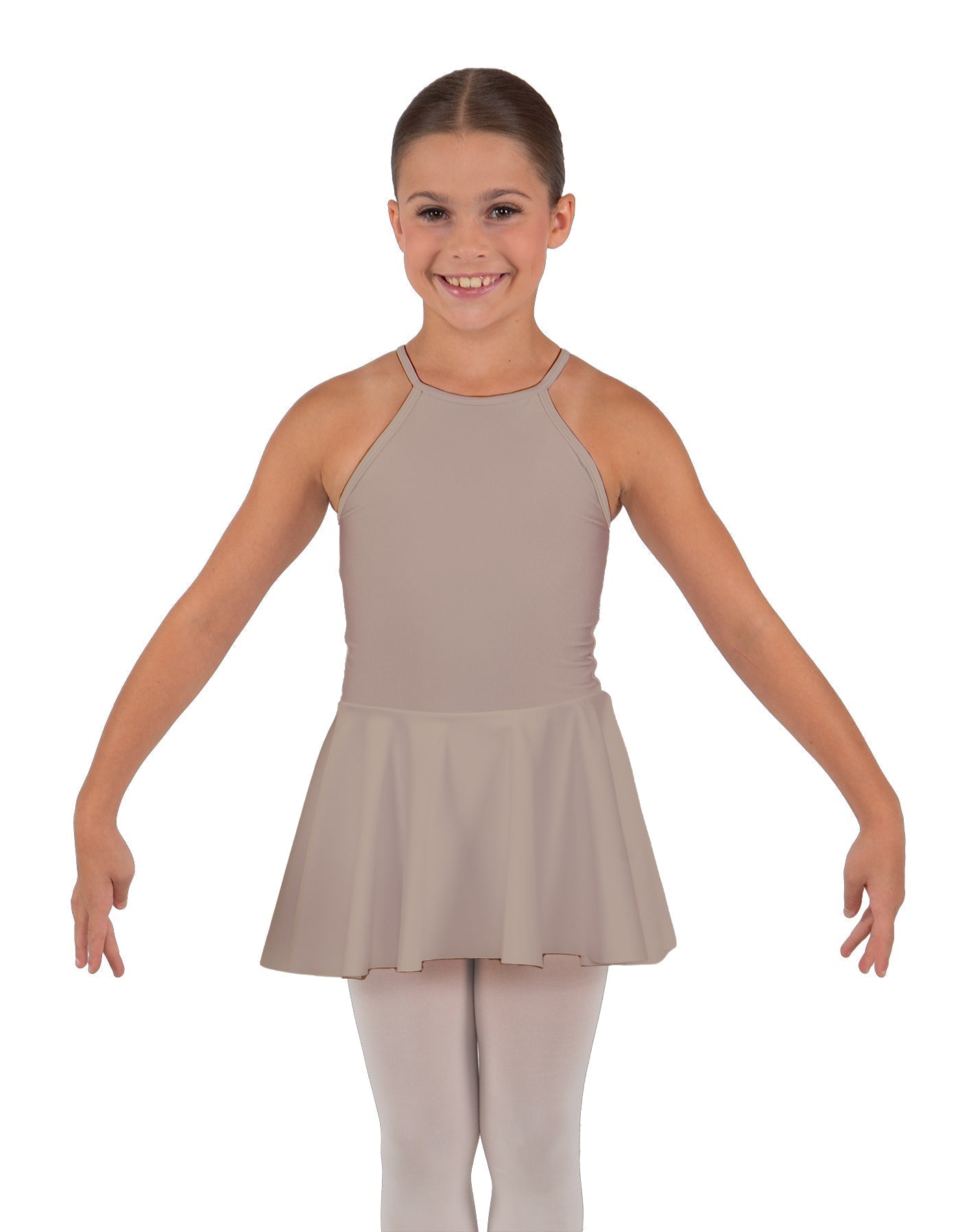 Solid Lycra Halter Binding Dress