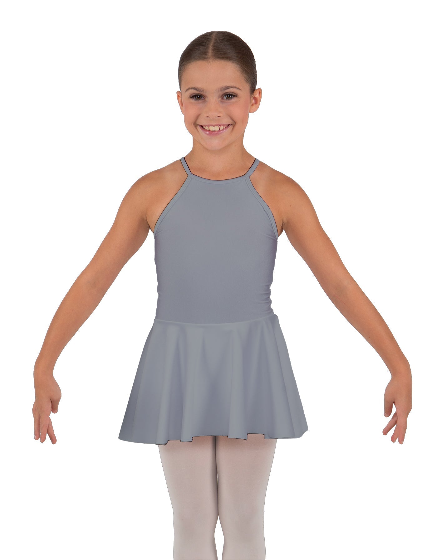 Solid Lycra Halter Binding Dress