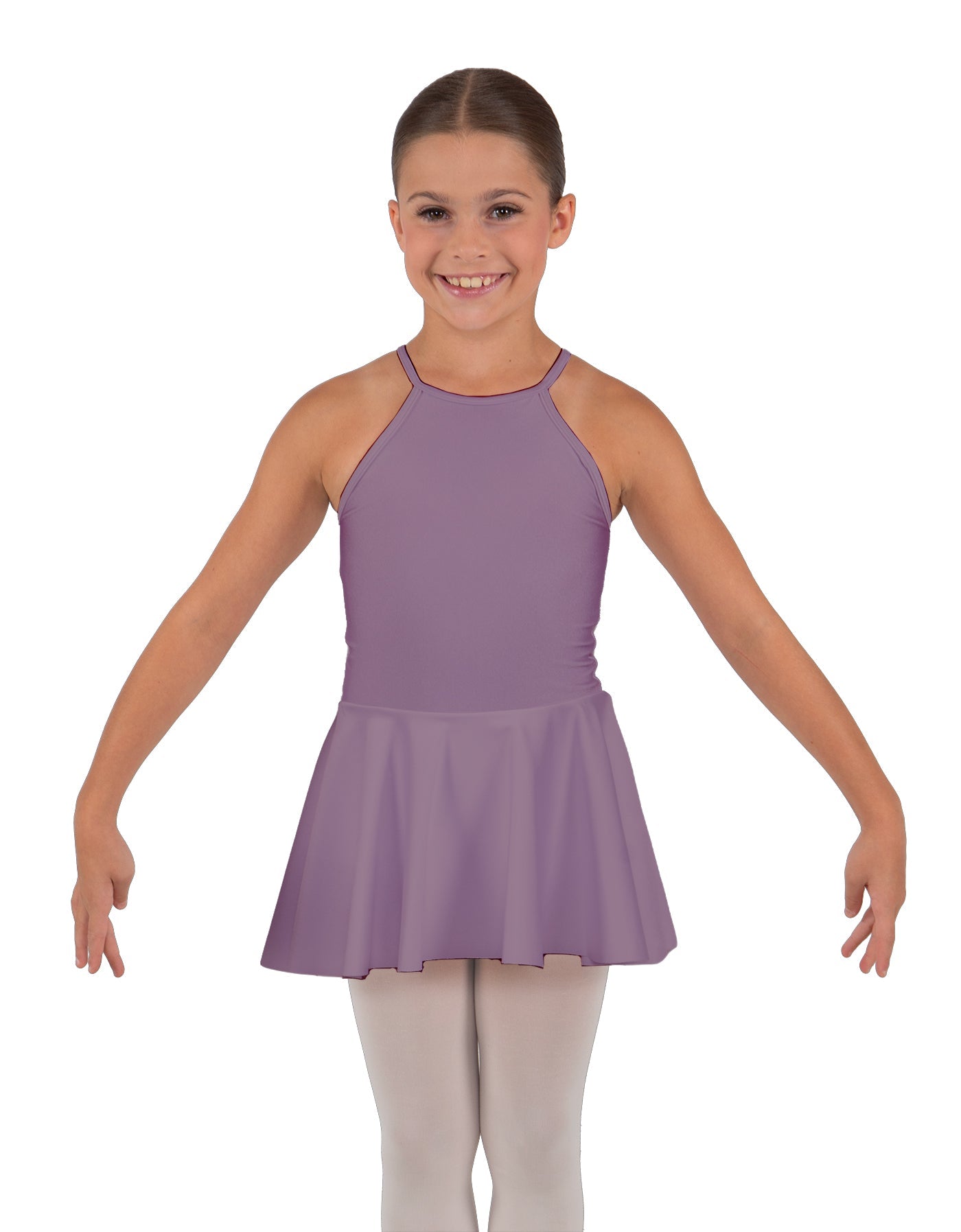 Solid Lycra Halter Binding Dress