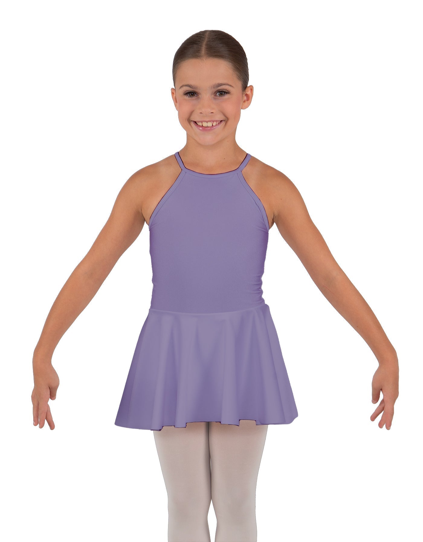 Solid Lycra Halter Binding Dress