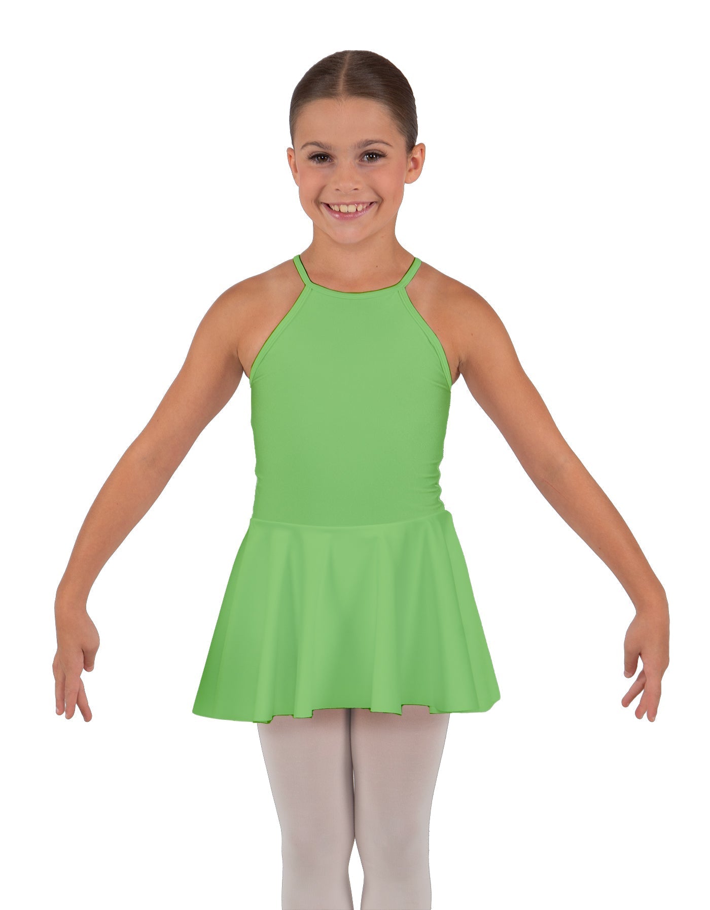 Solid Lycra Halter Binding Dress