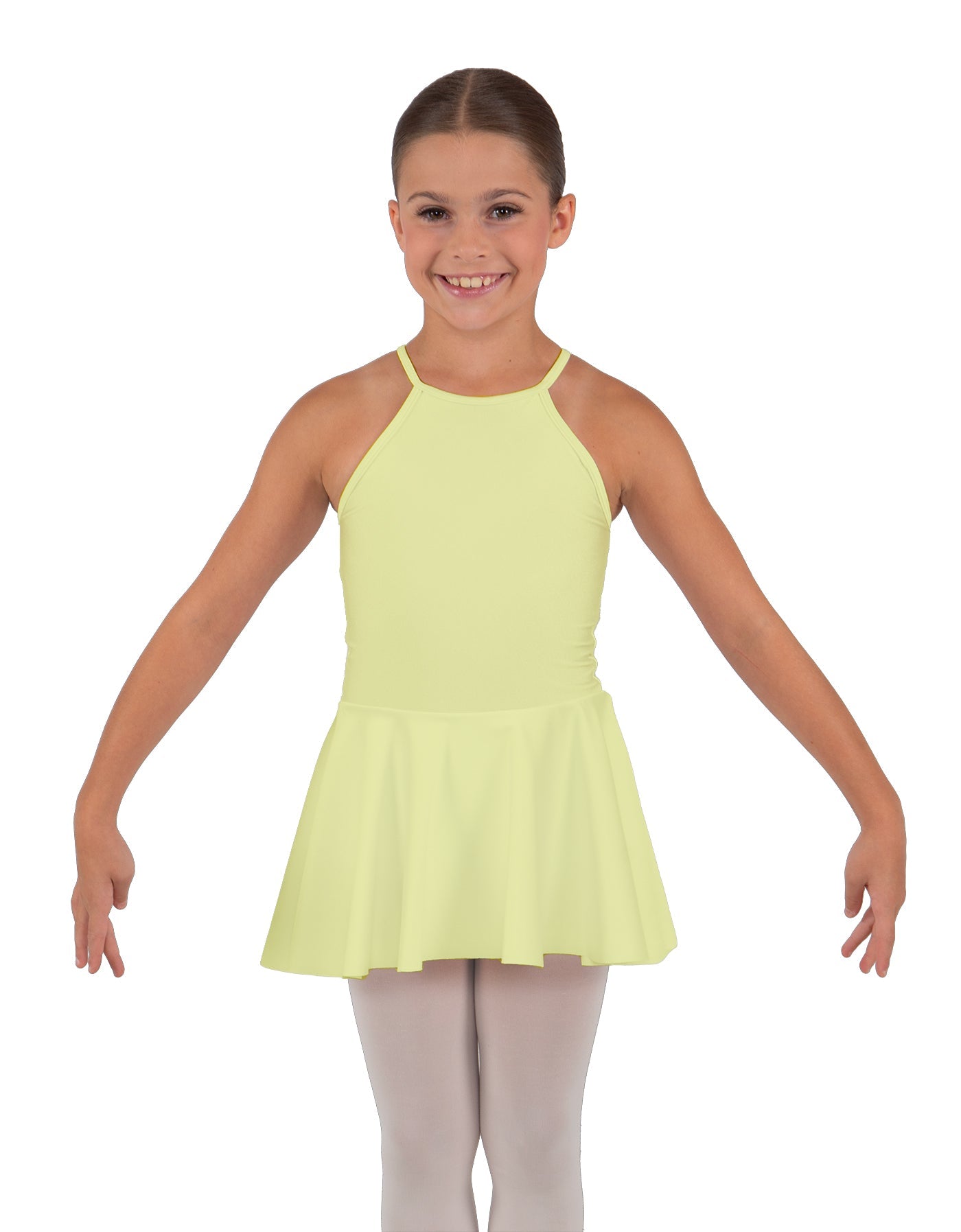 Solid Lycra Halter Binding Dress