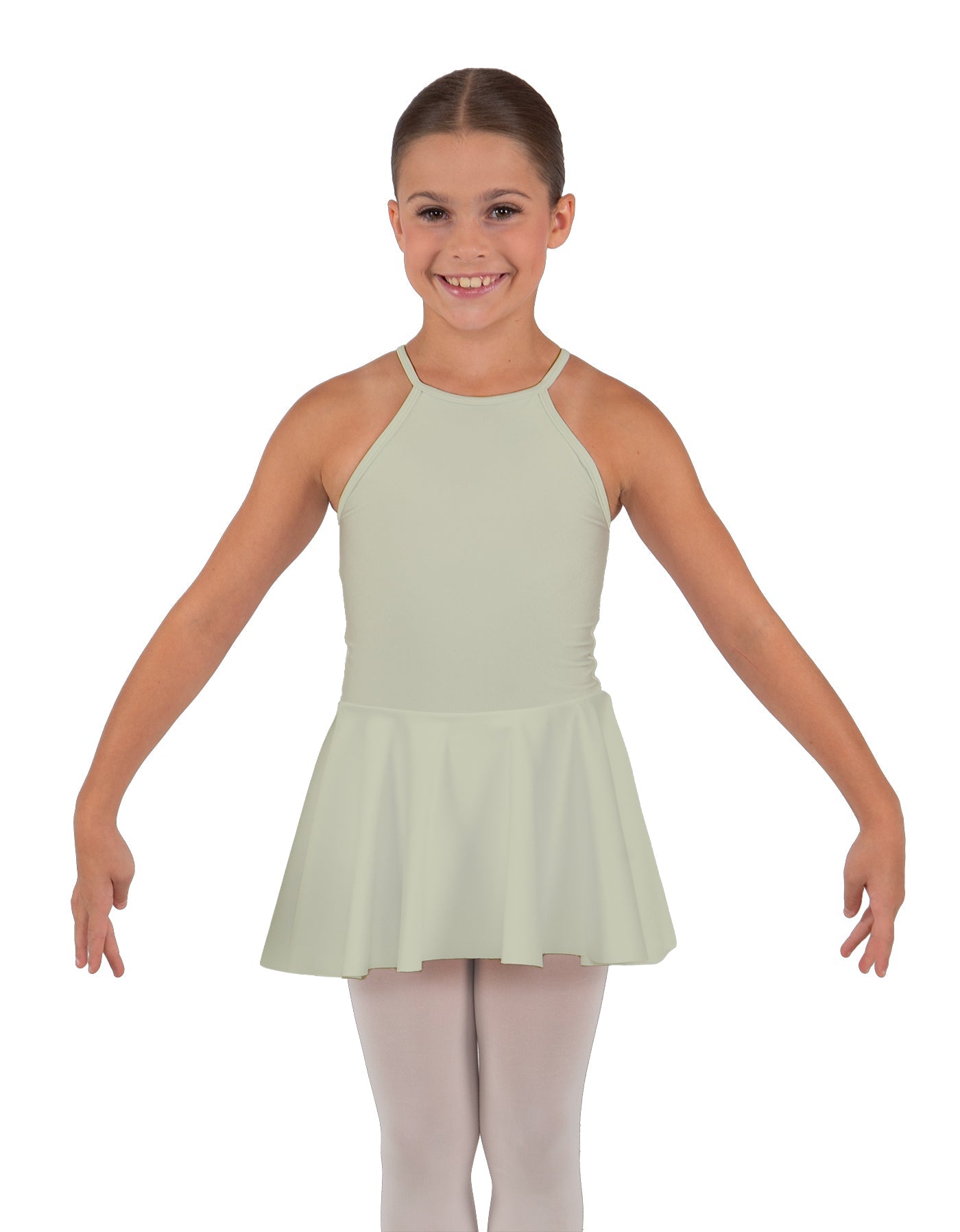 Solid Lycra Halter Binding Dress