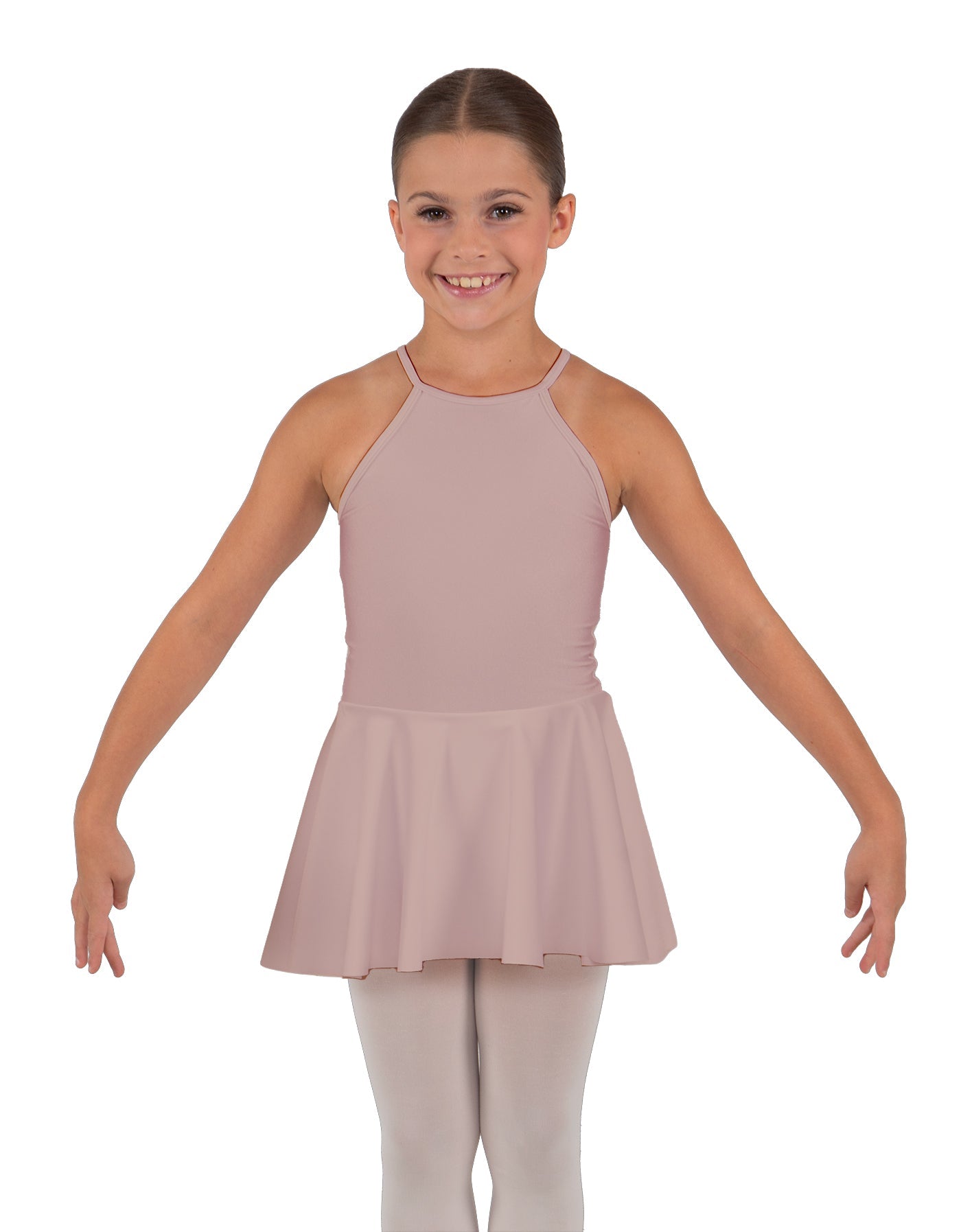 Solid Lycra Halter Binding Dress