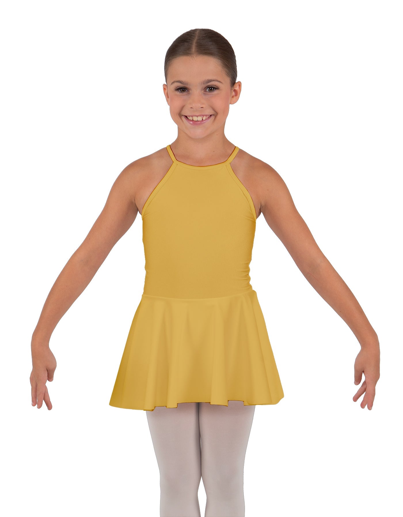 Solid Lycra Halter Binding Dress