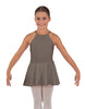 Solid Lycra Halter Binding Dress