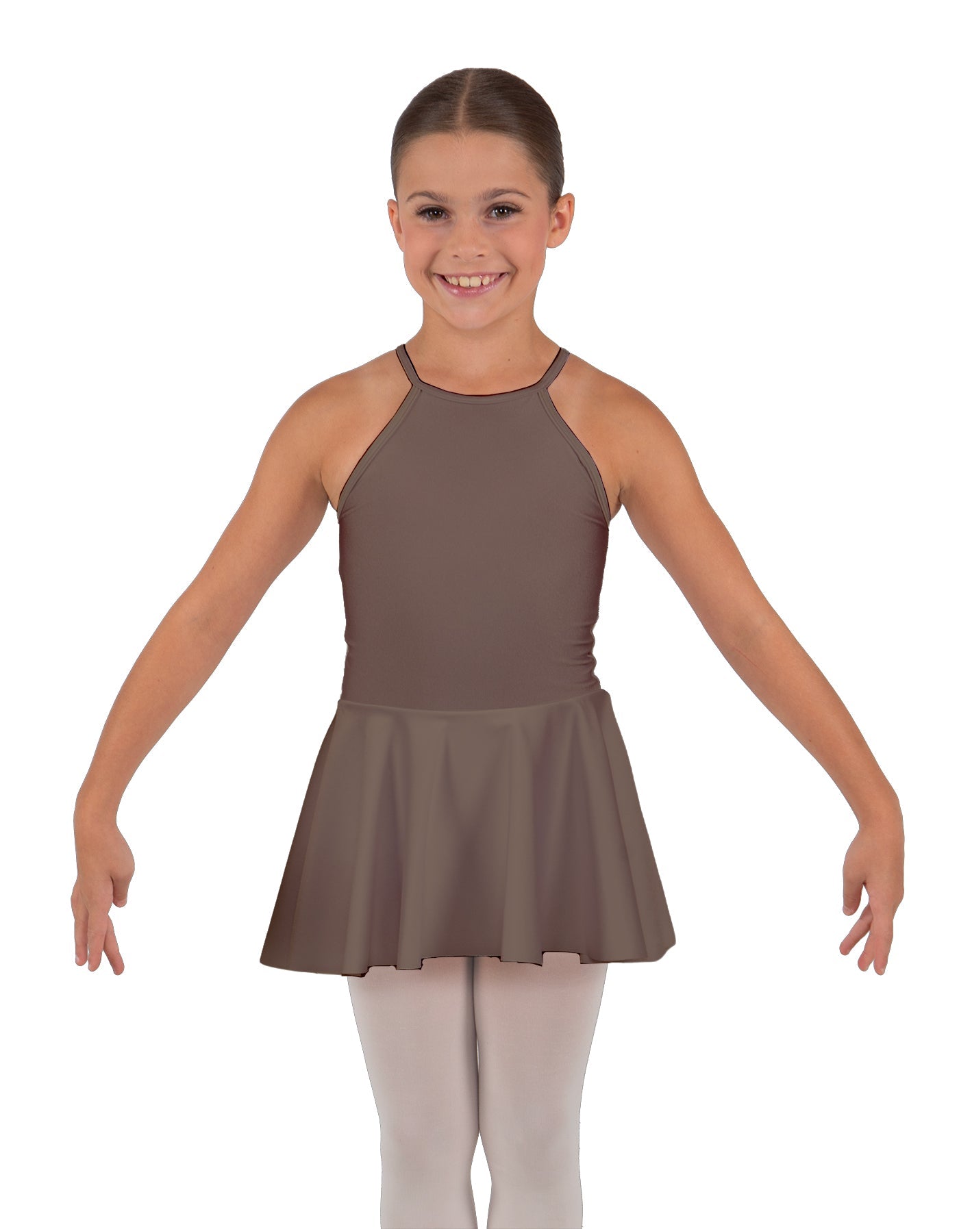 Solid Lycra Halter Binding Dress