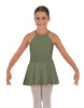 Solid Lycra Halter Binding Dress