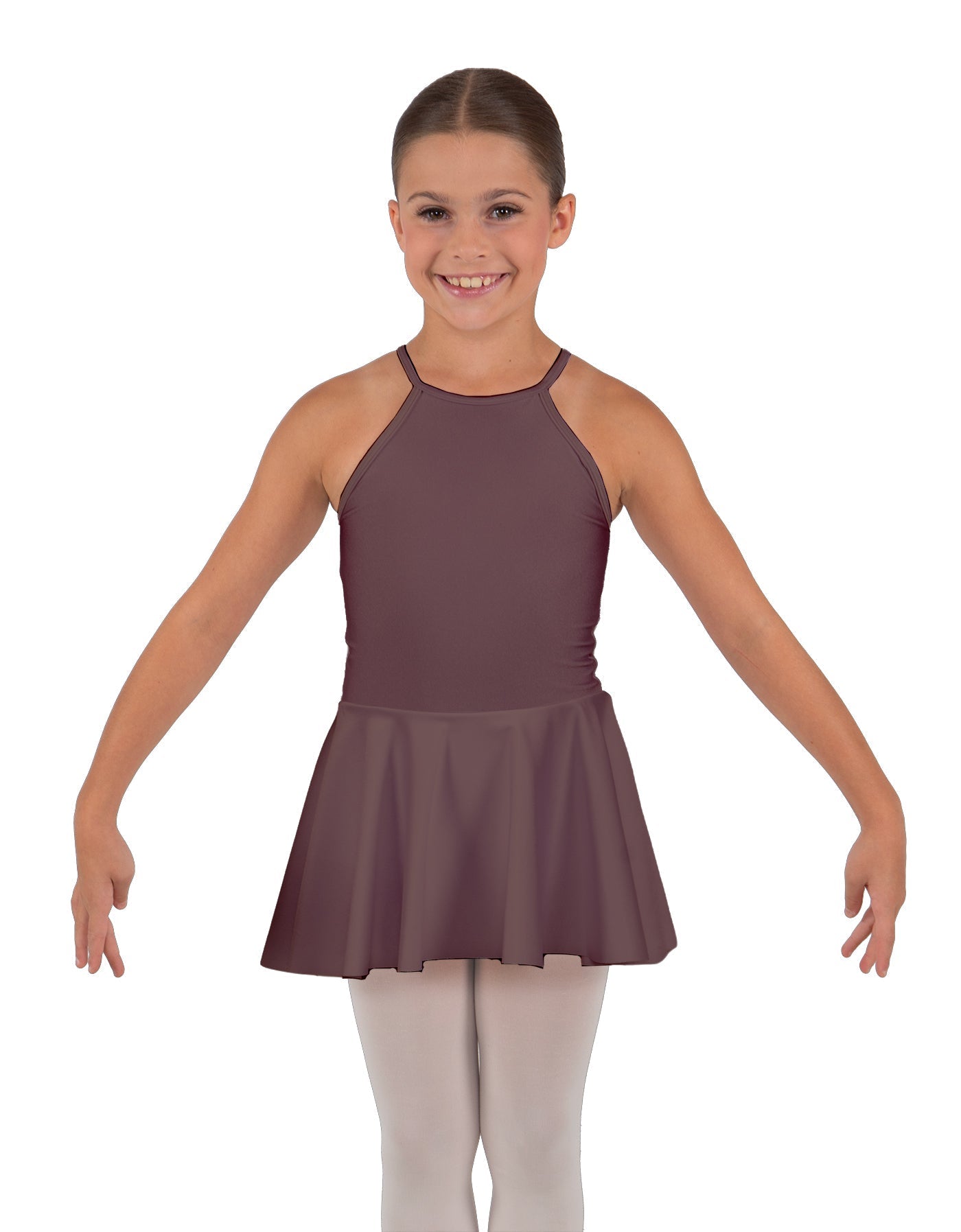 Solid Lycra Halter Binding Dress