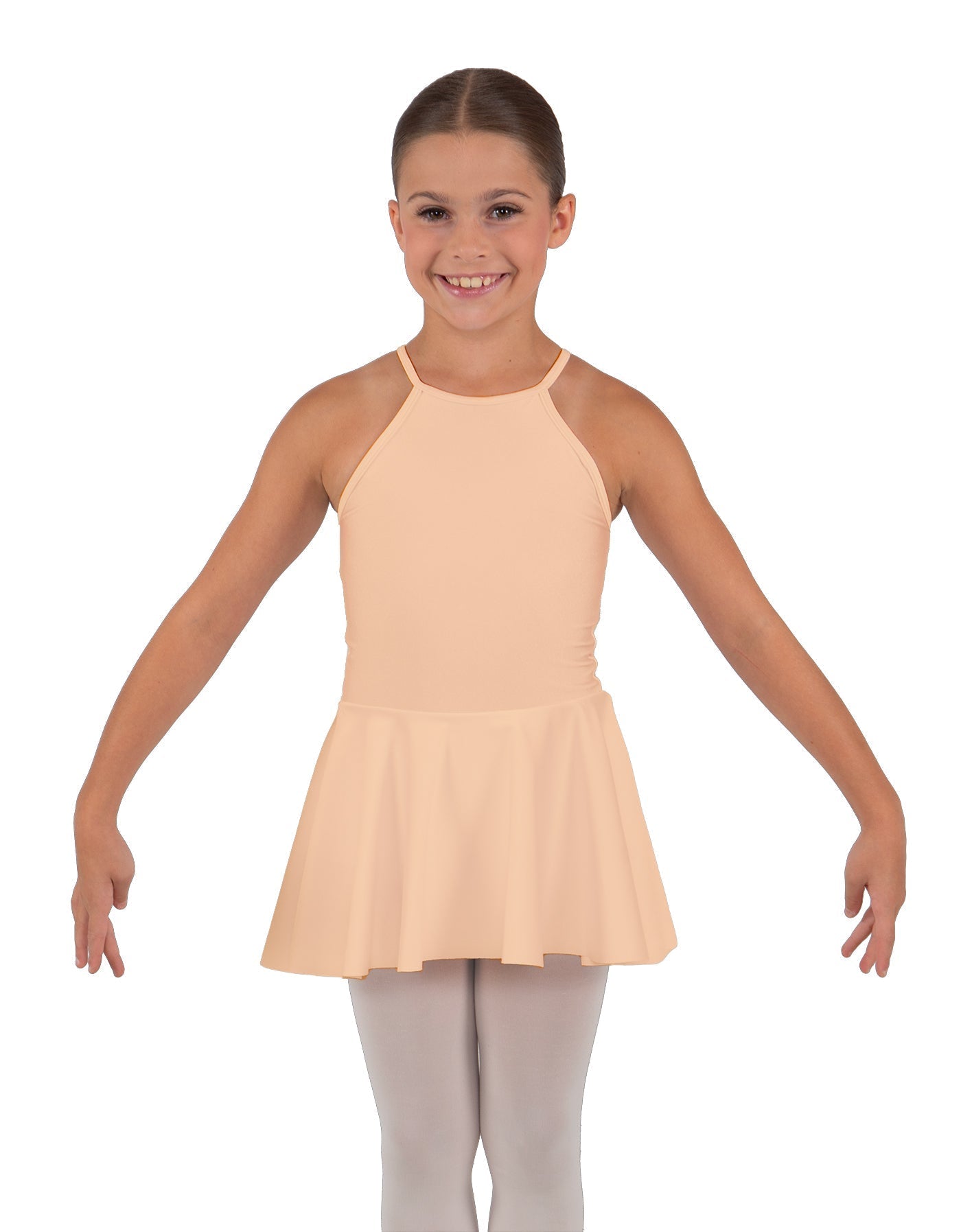 Solid Lycra Halter Binding Dress