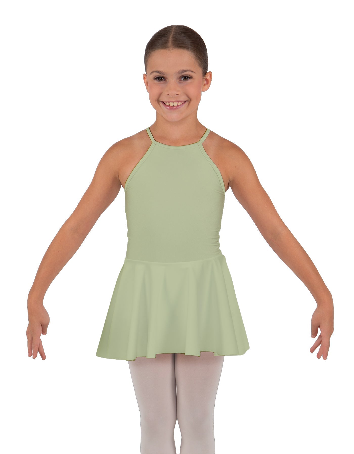 Solid Lycra Halter Binding Dress