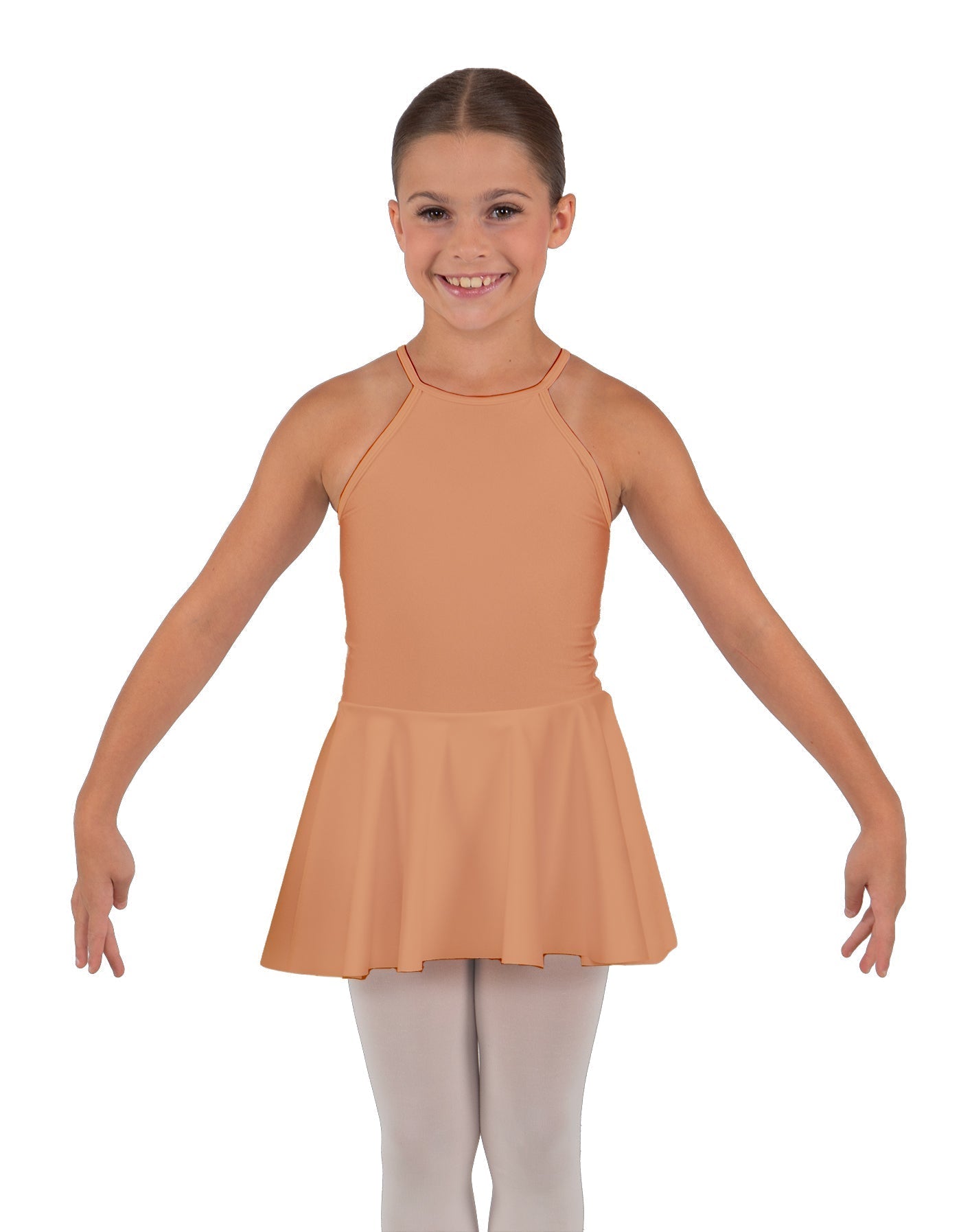 Solid Lycra Halter Binding Dress