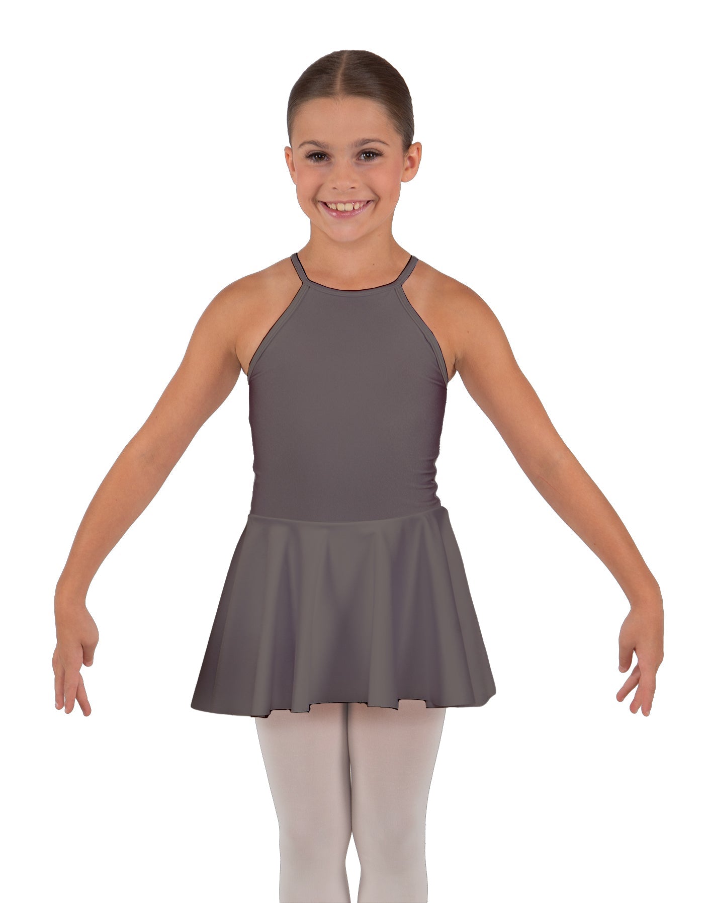 Solid Lycra Halter Binding Dress