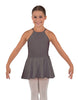 Solid Lycra Halter Binding Dress