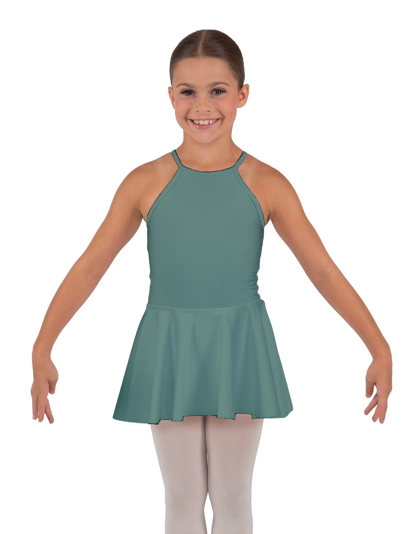 Solid Lycra Halter Binding Dress