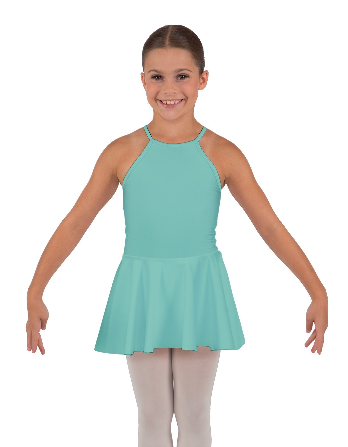 Solid Lycra Halter Binding Dress