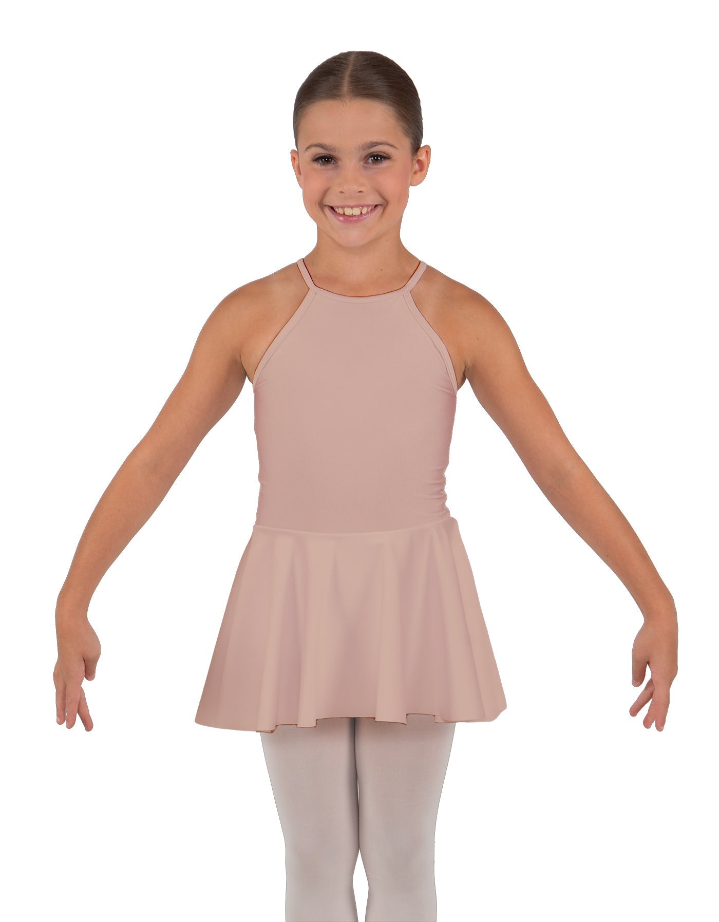 Solid Lycra Halter Binding Dress
