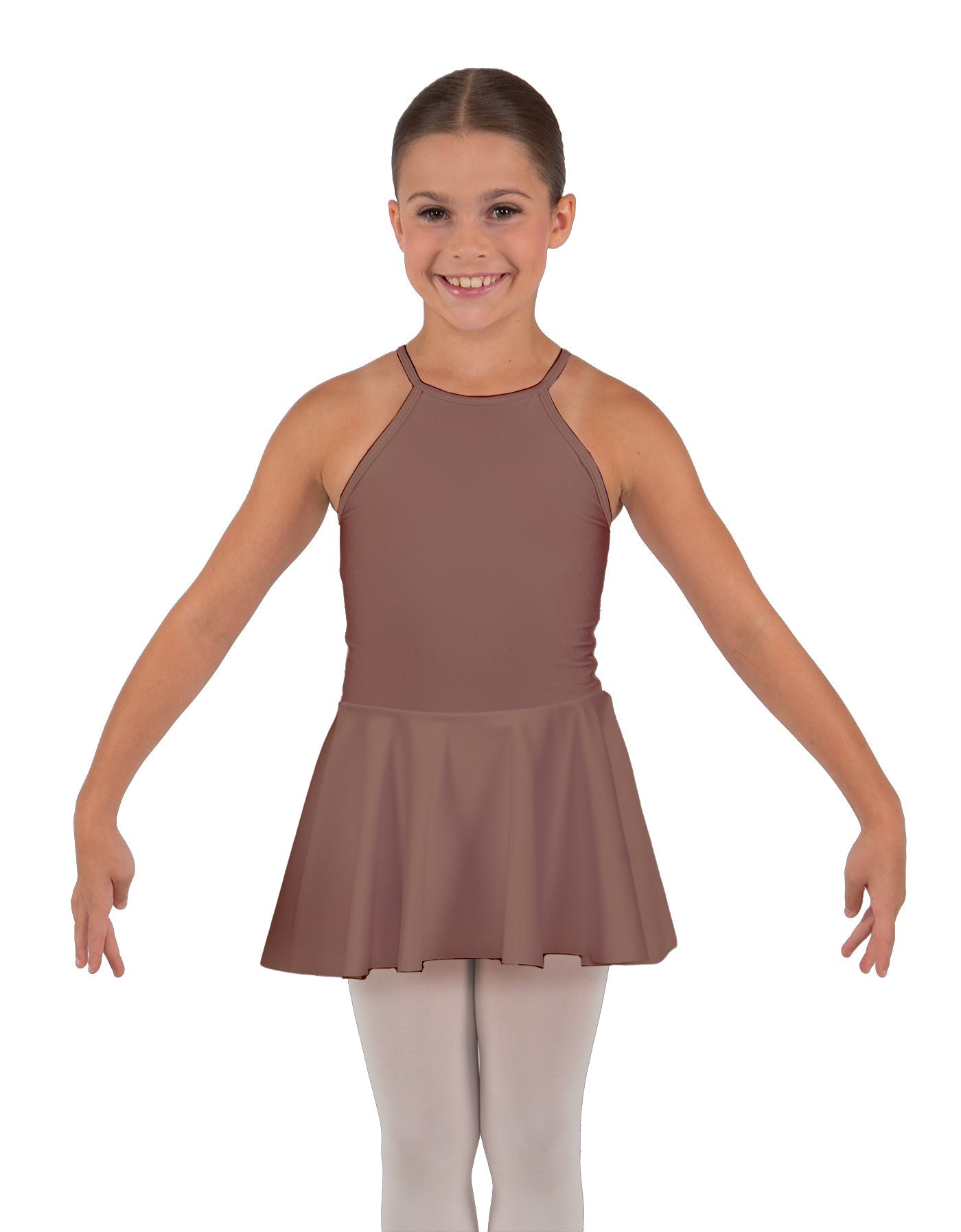 Solid Lycra Halter Binding Dress