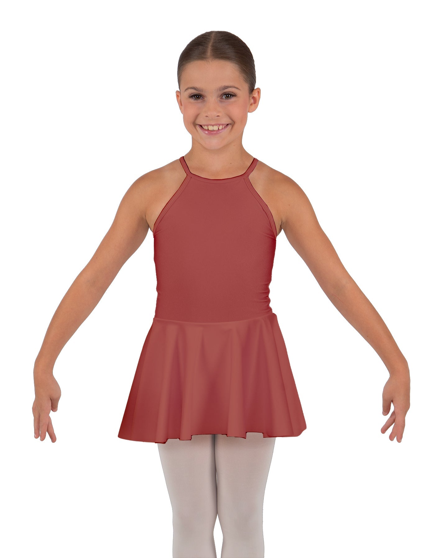 Solid Lycra Halter Binding Dress