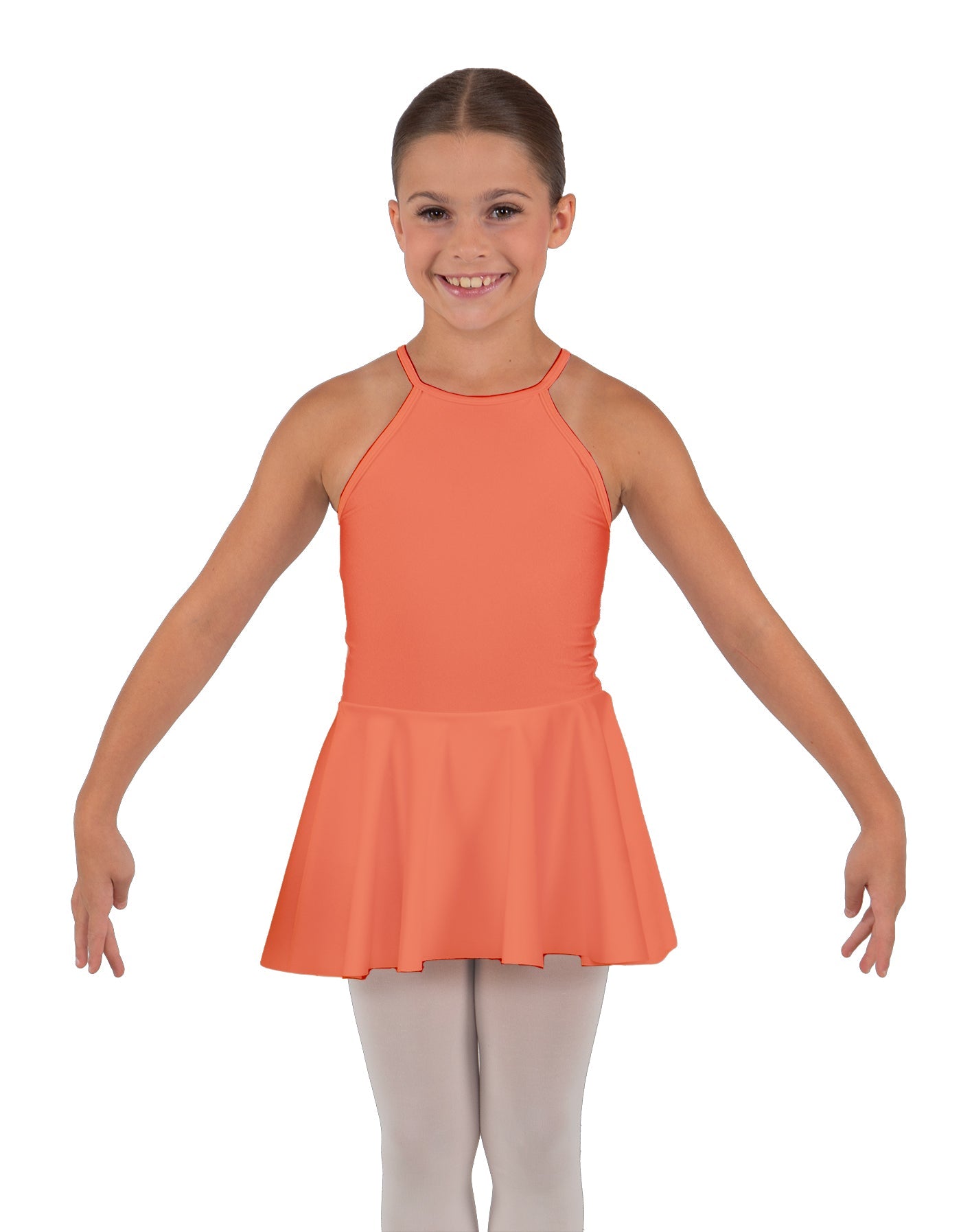 Solid Lycra Halter Binding Dress