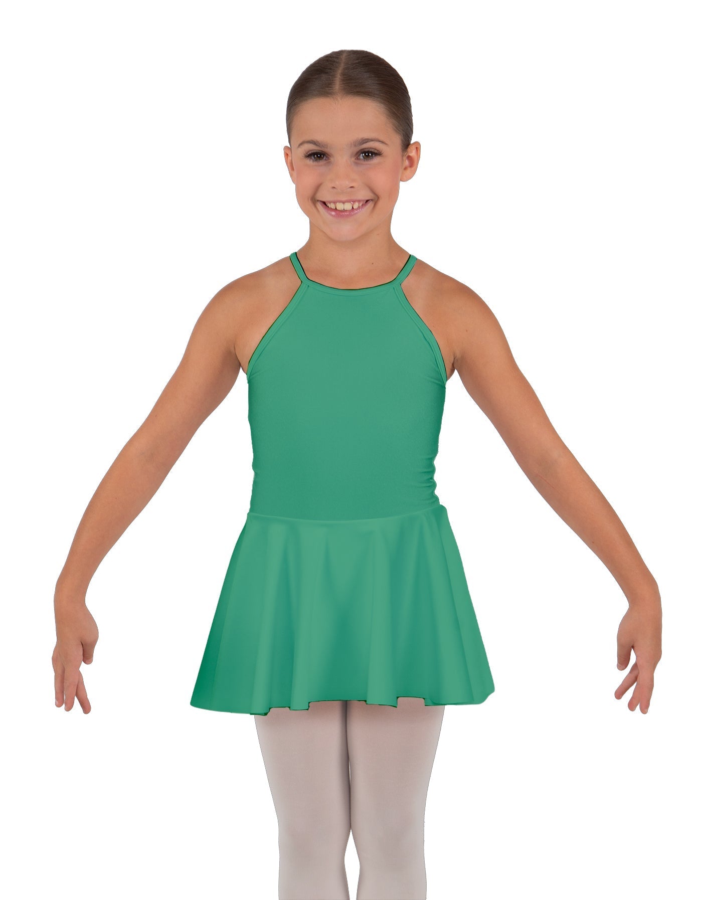 Solid Lycra Halter Binding Dress