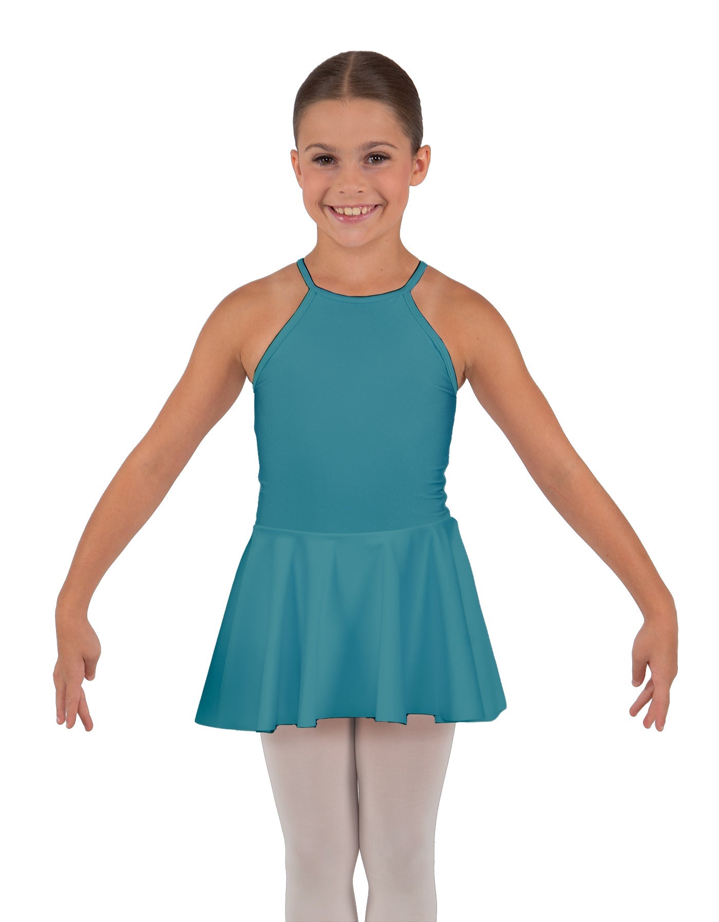 Solid Lycra Halter Binding Dress