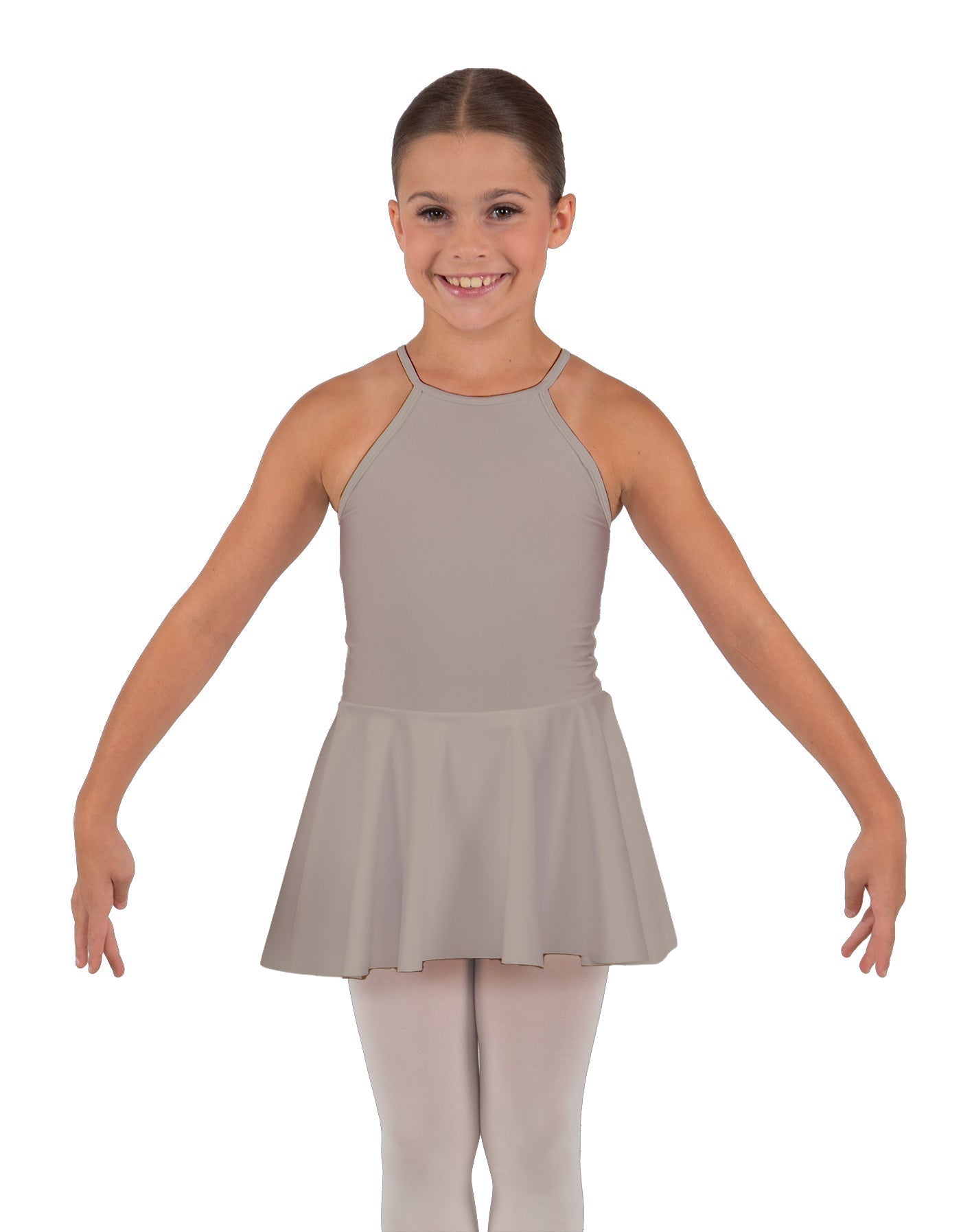 Solid Lycra Halter Binding Dress