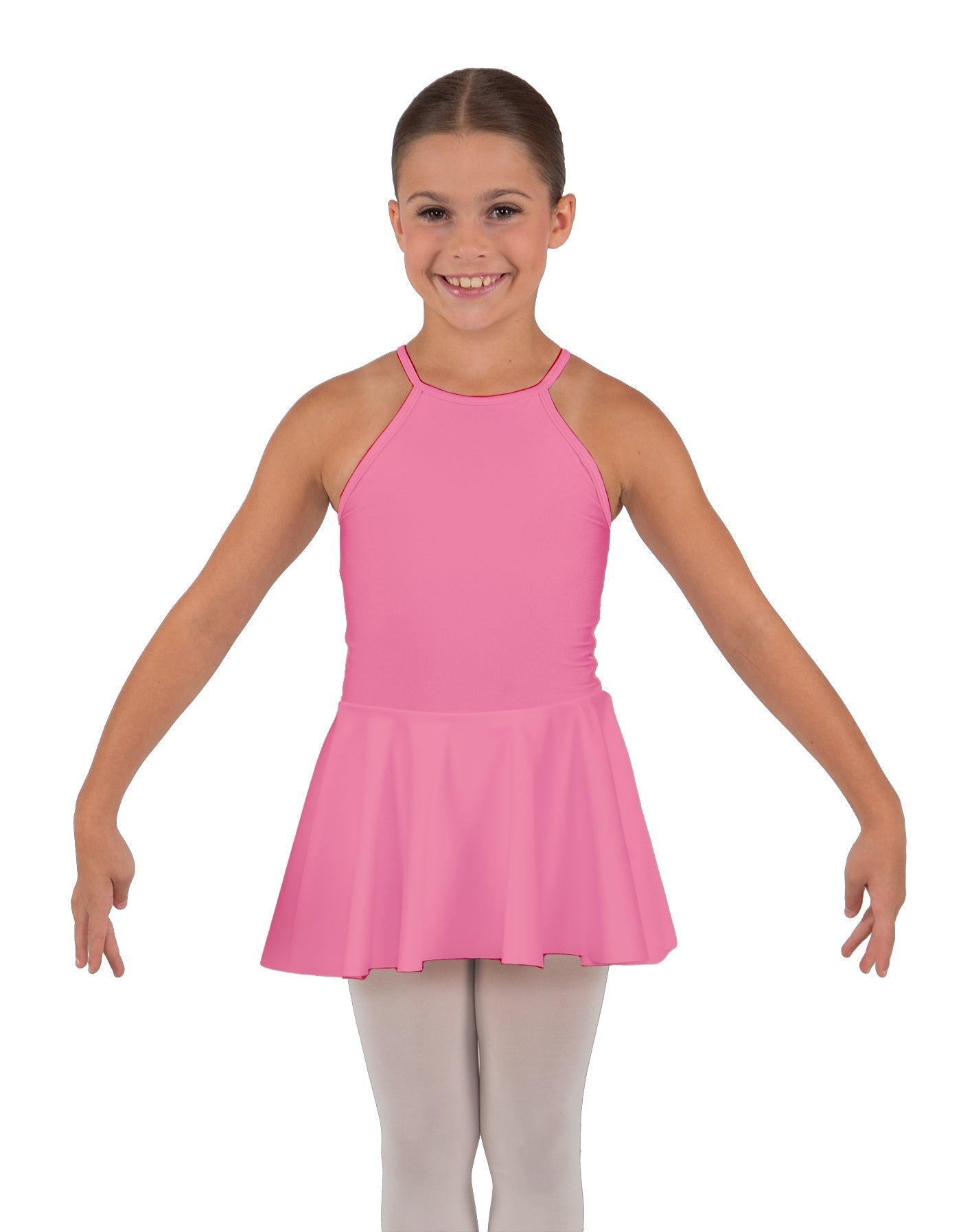 Solid Lycra Halter Binding Dress