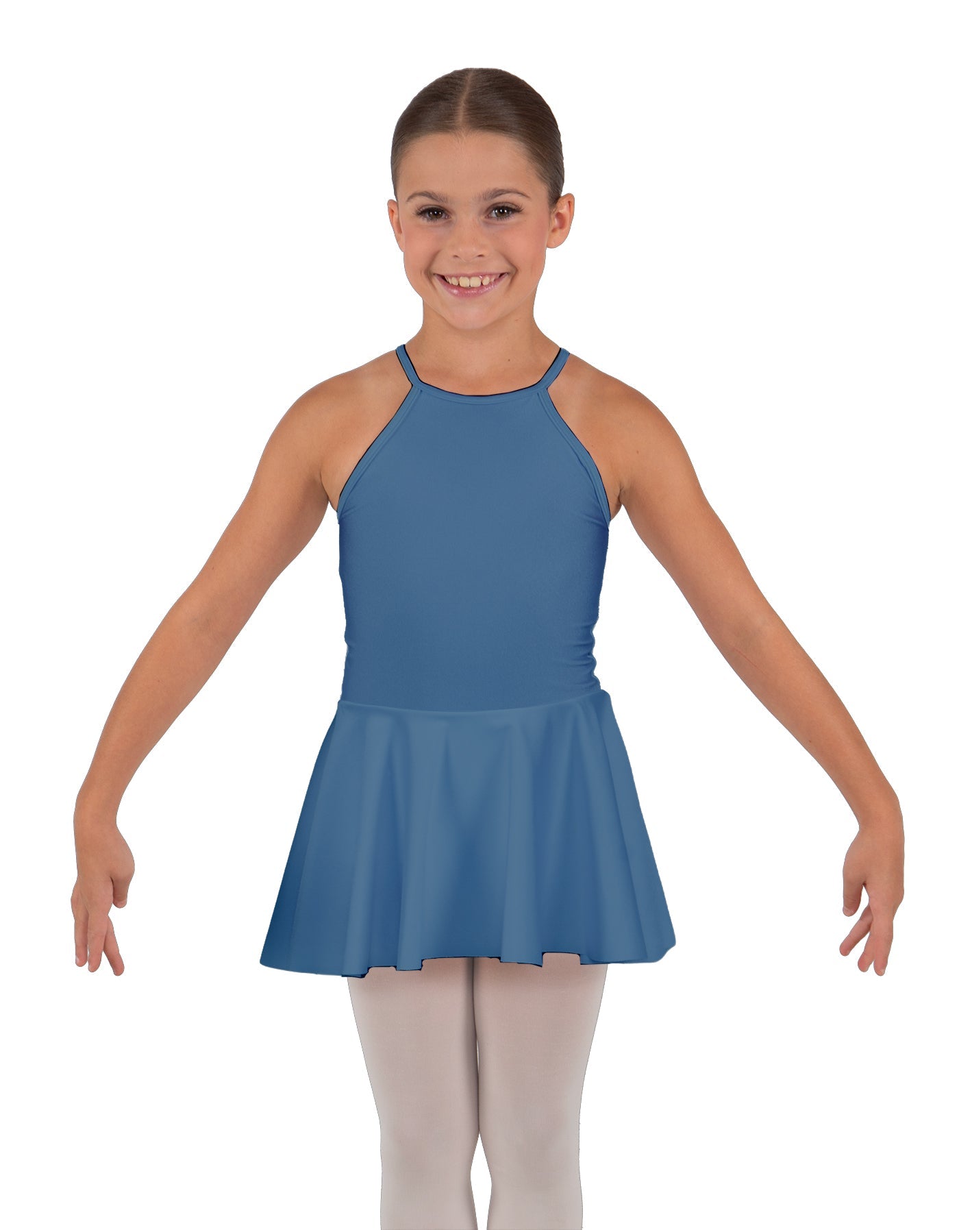 Solid Lycra Halter Binding Dress