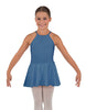 Solid Lycra Halter Binding Dress
