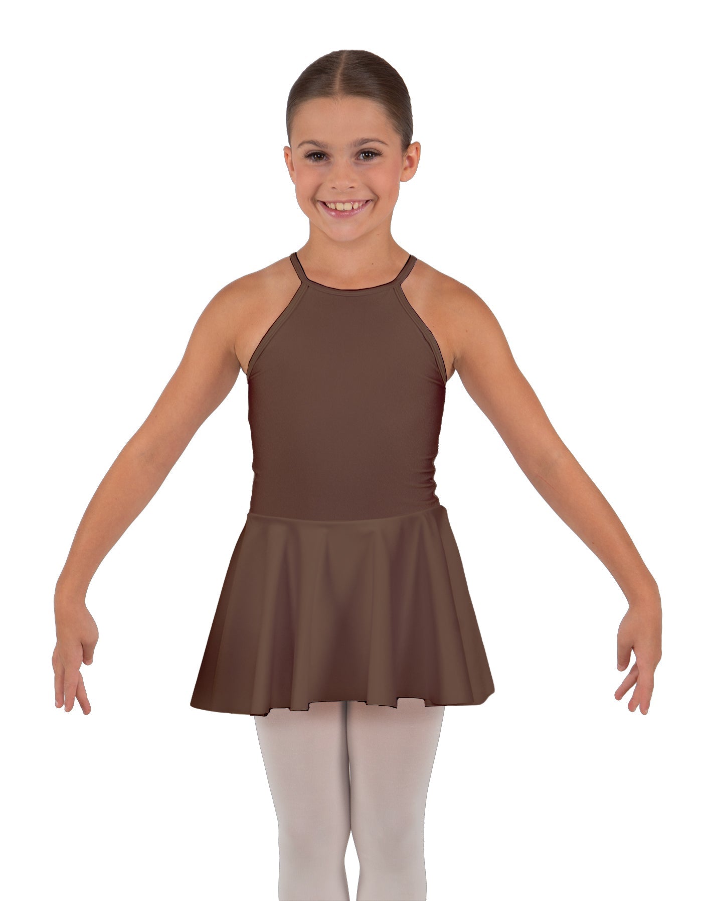 Solid Lycra Halter Binding Dress