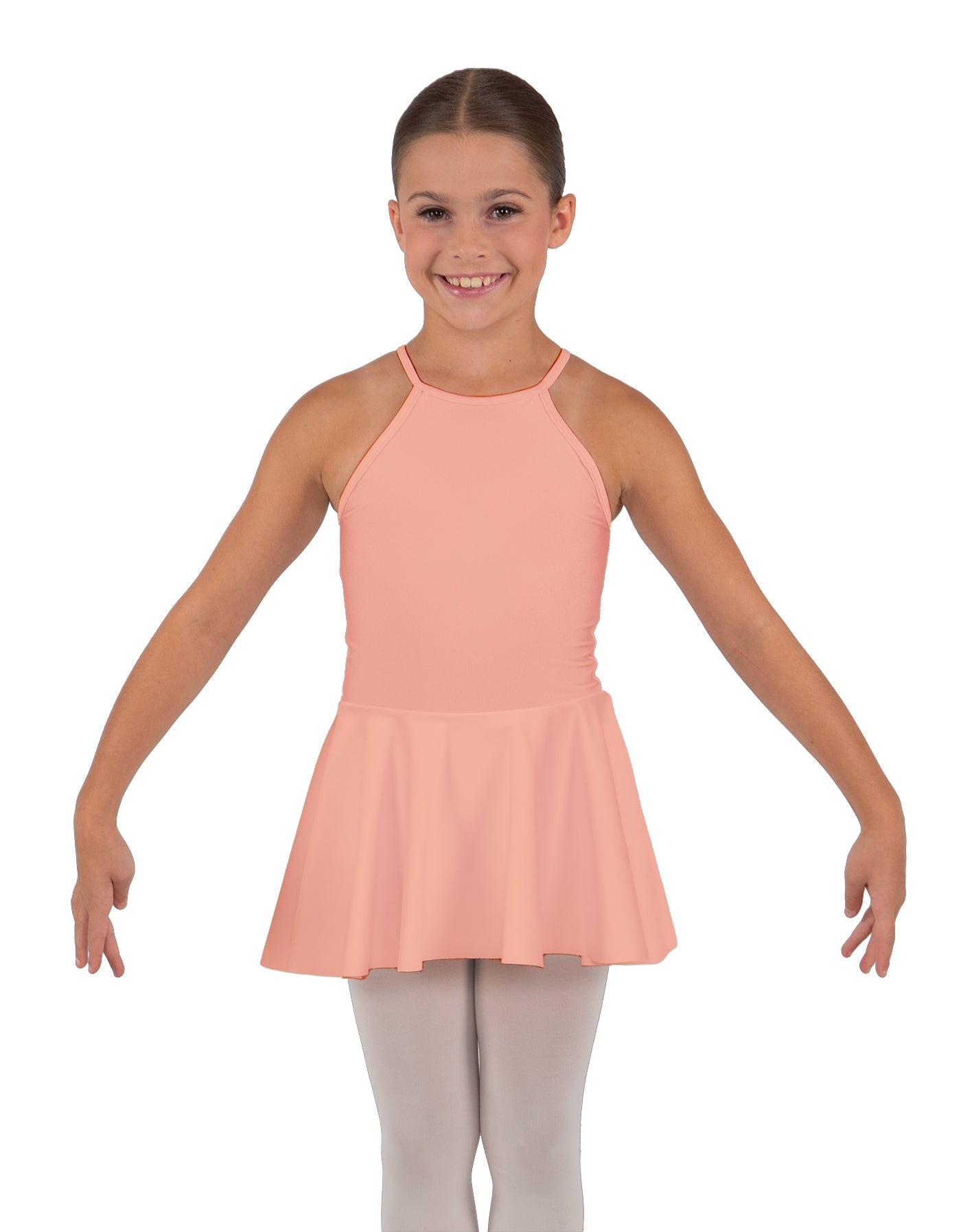 Solid Lycra Halter Binding Dress