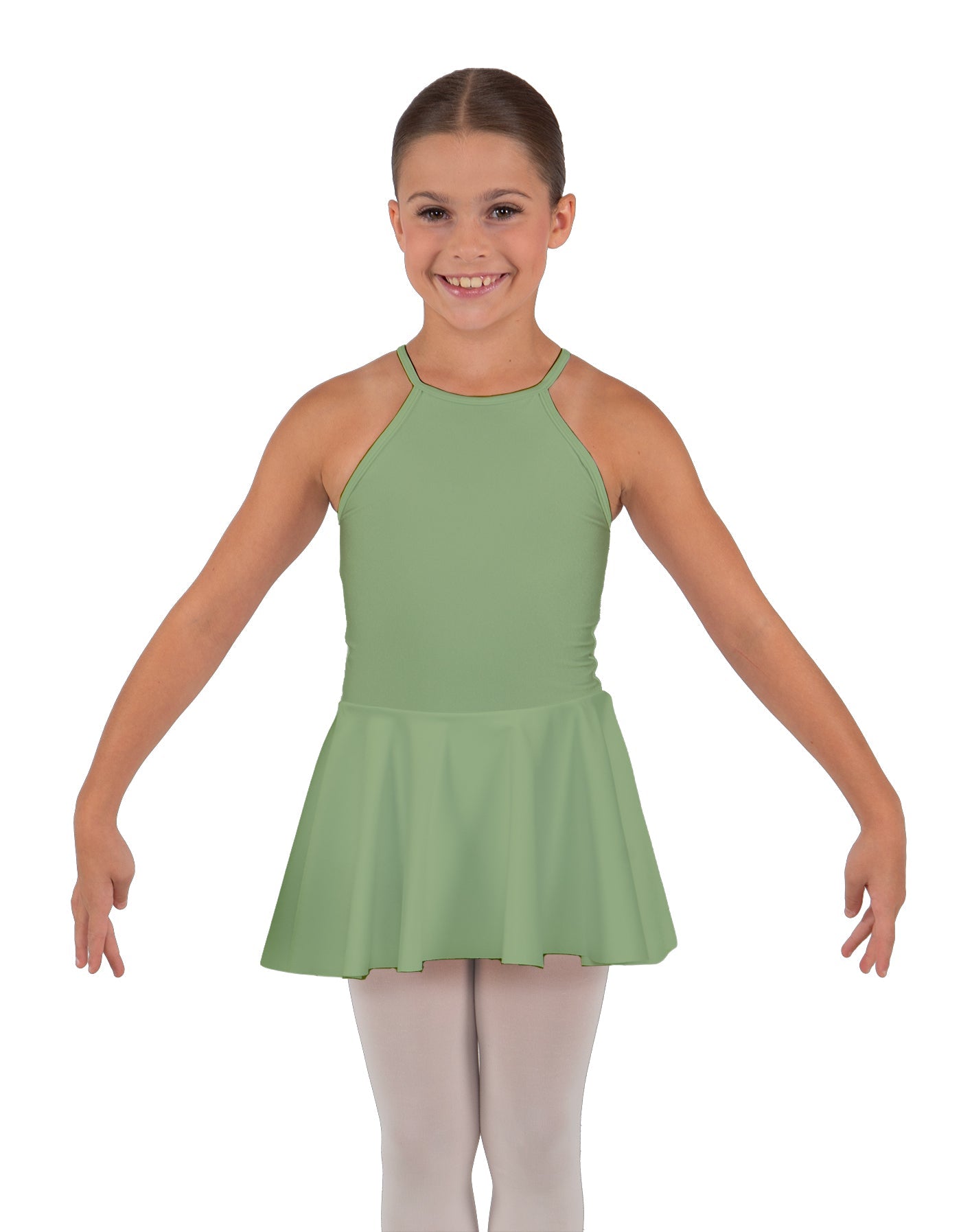 Solid Lycra Halter Binding Dress