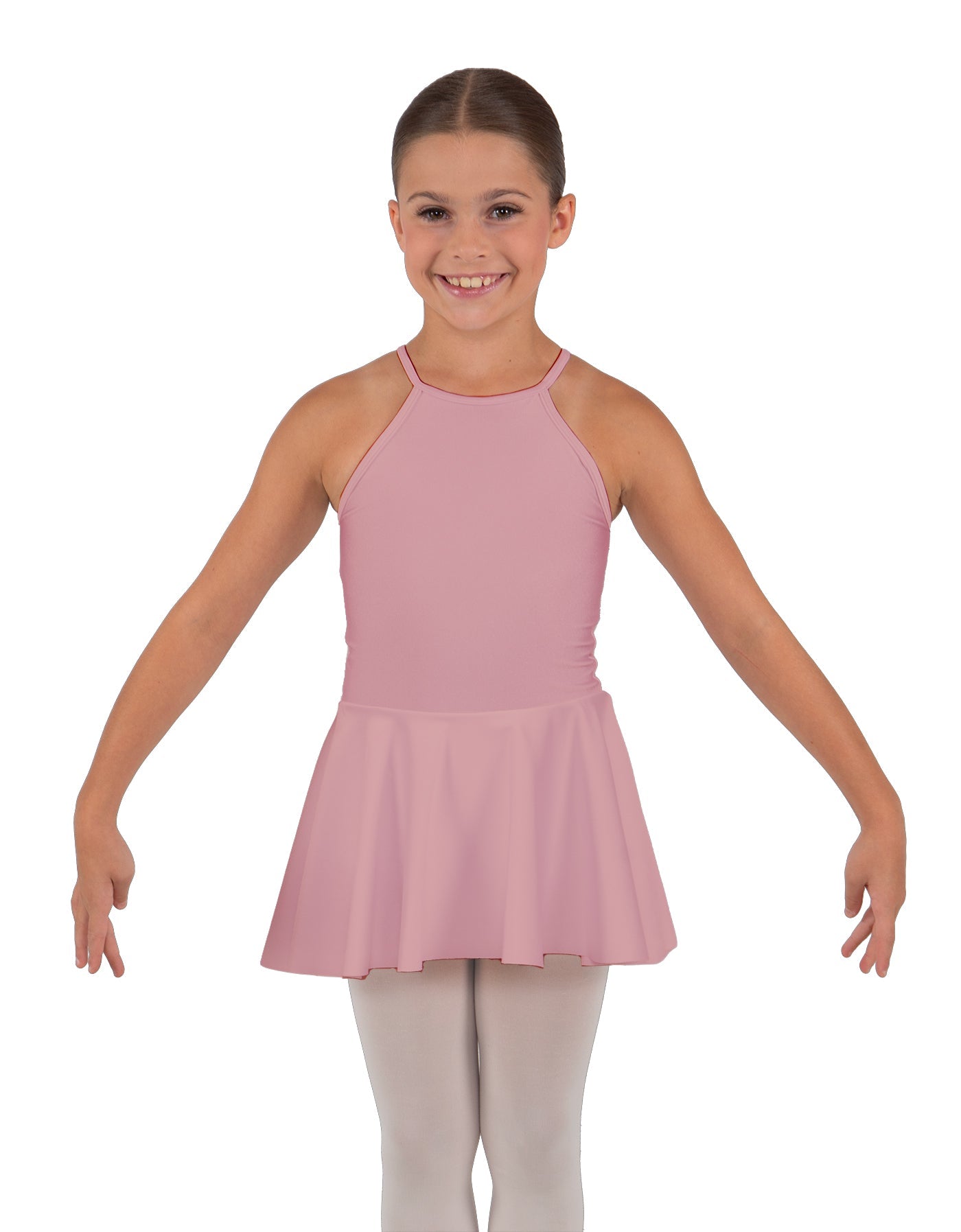 Solid Lycra Halter Binding Dress