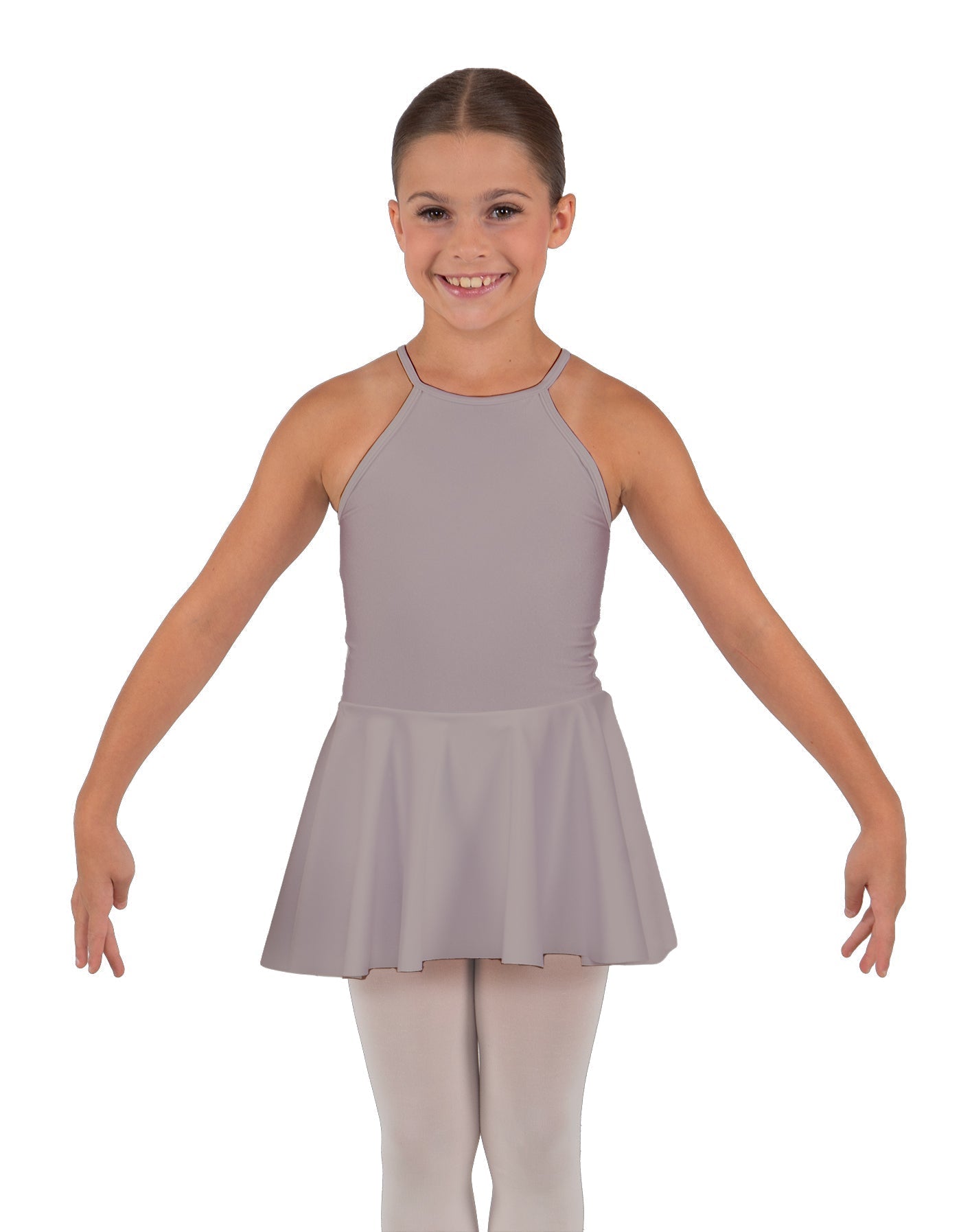 Solid Lycra Halter Binding Dress
