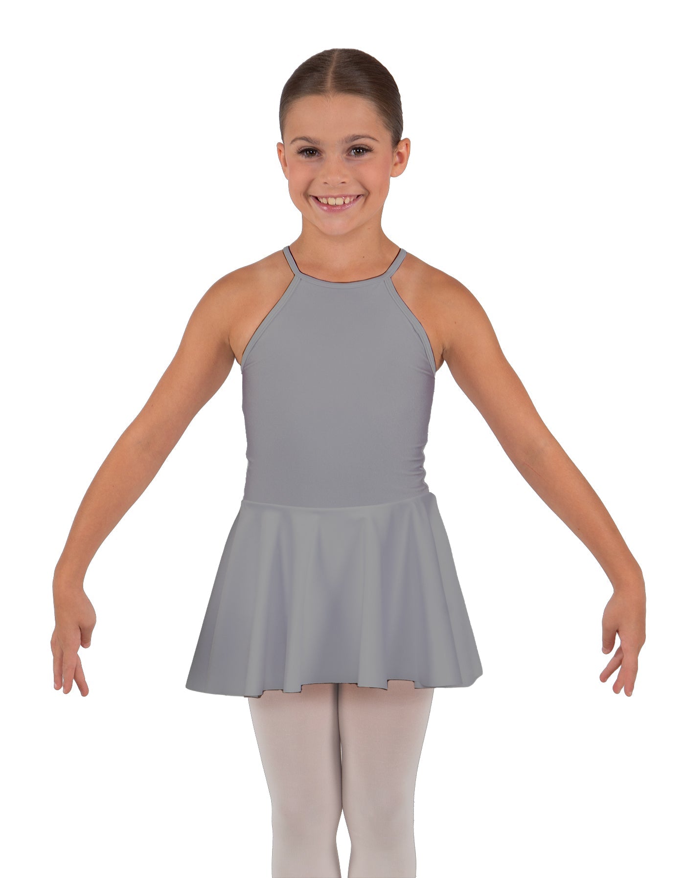 Solid Lycra Halter Binding Dress